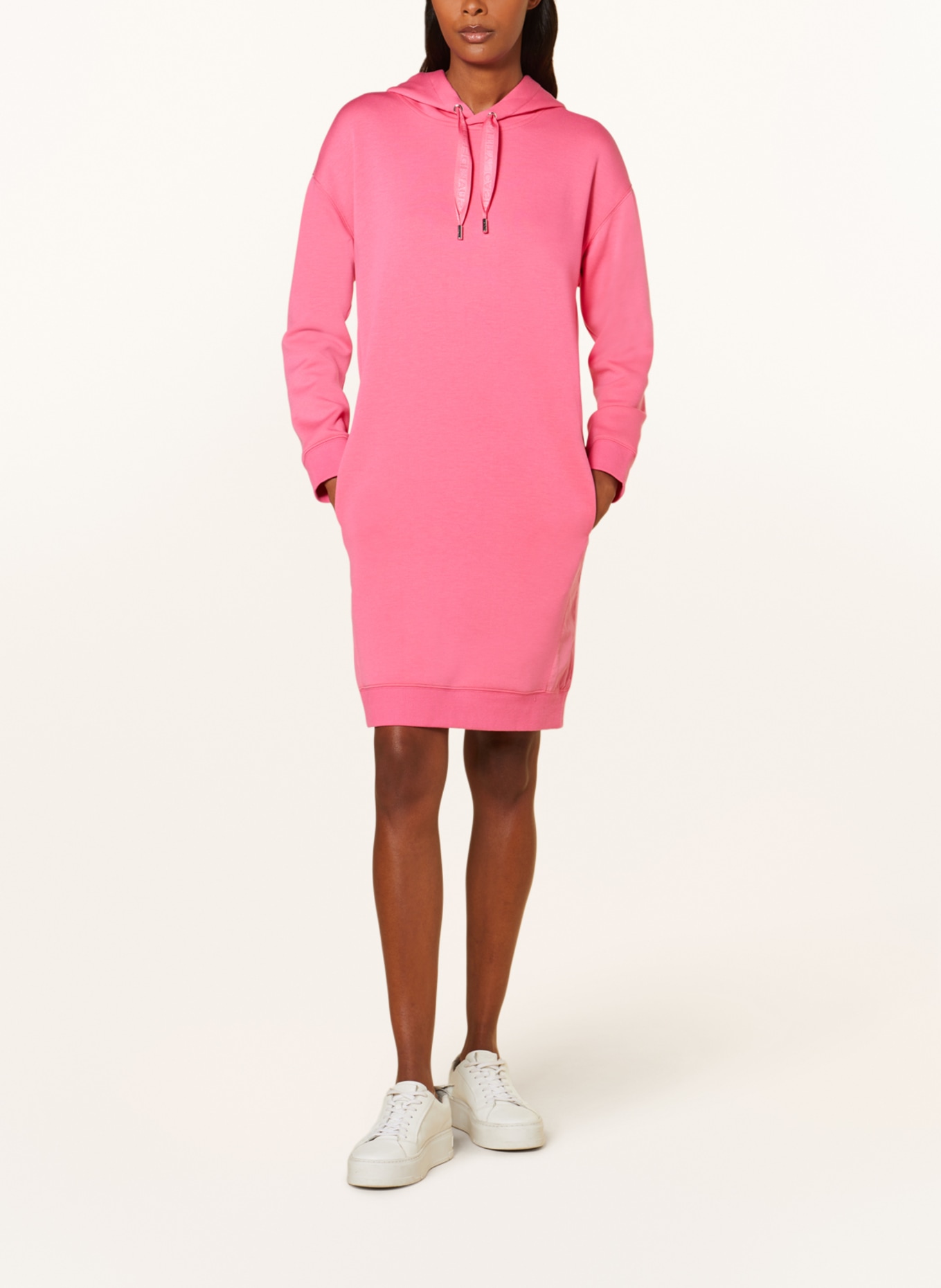 comma casual identity Hoodie dress, Color: PINK (Image 2)
