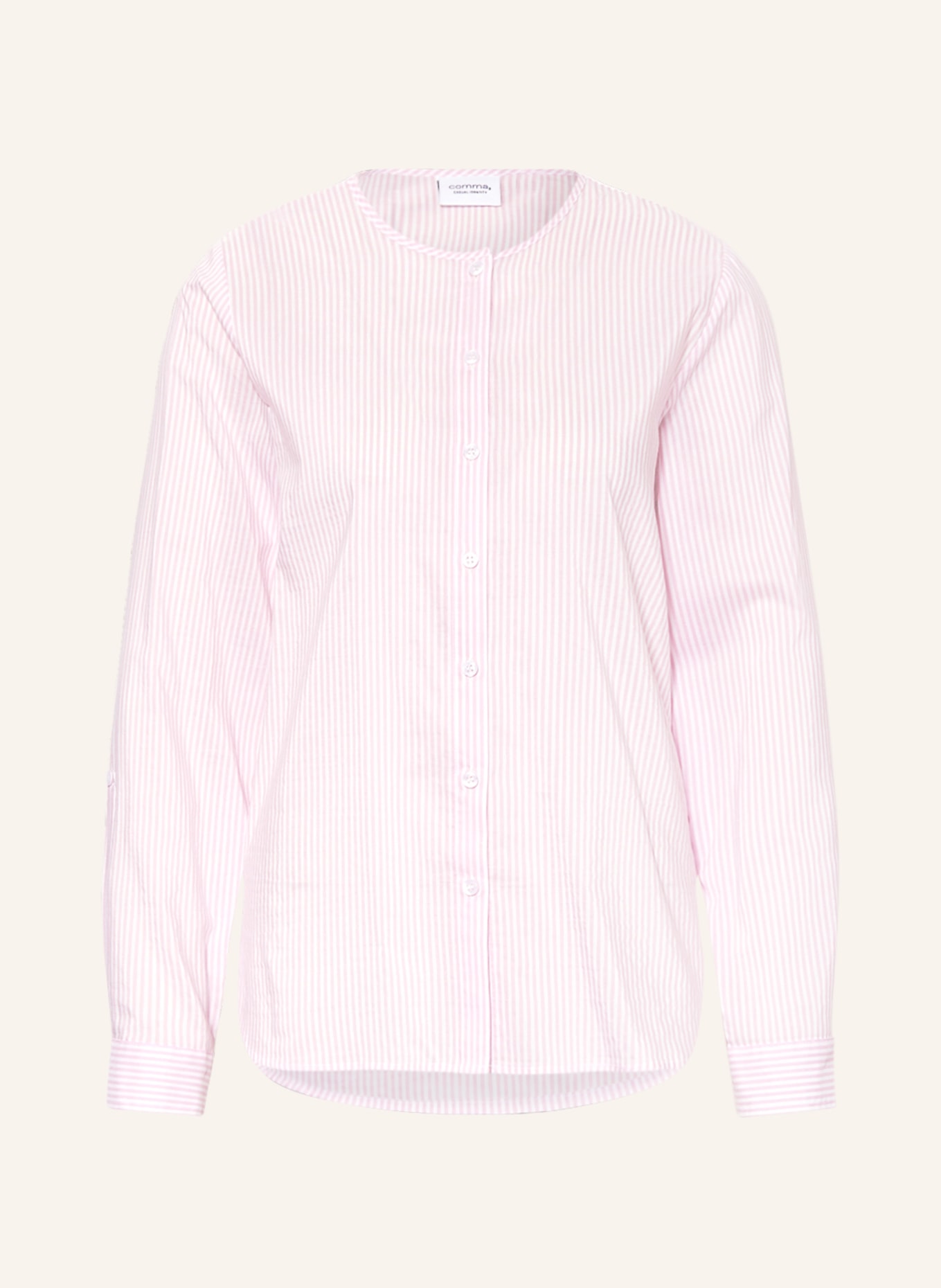 comma casual identity Blouse, Color: WHITE/ PINK (Image 1)