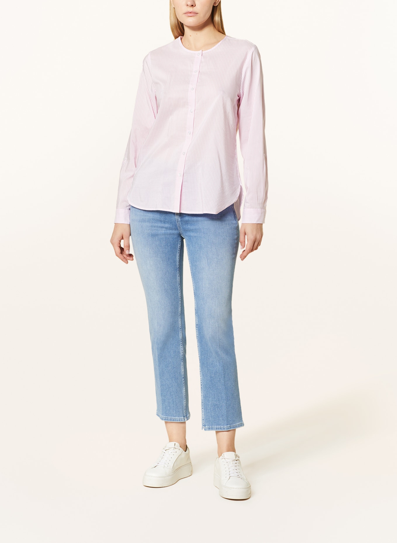 comma casual identity Blouse, Color: WHITE/ PINK (Image 2)