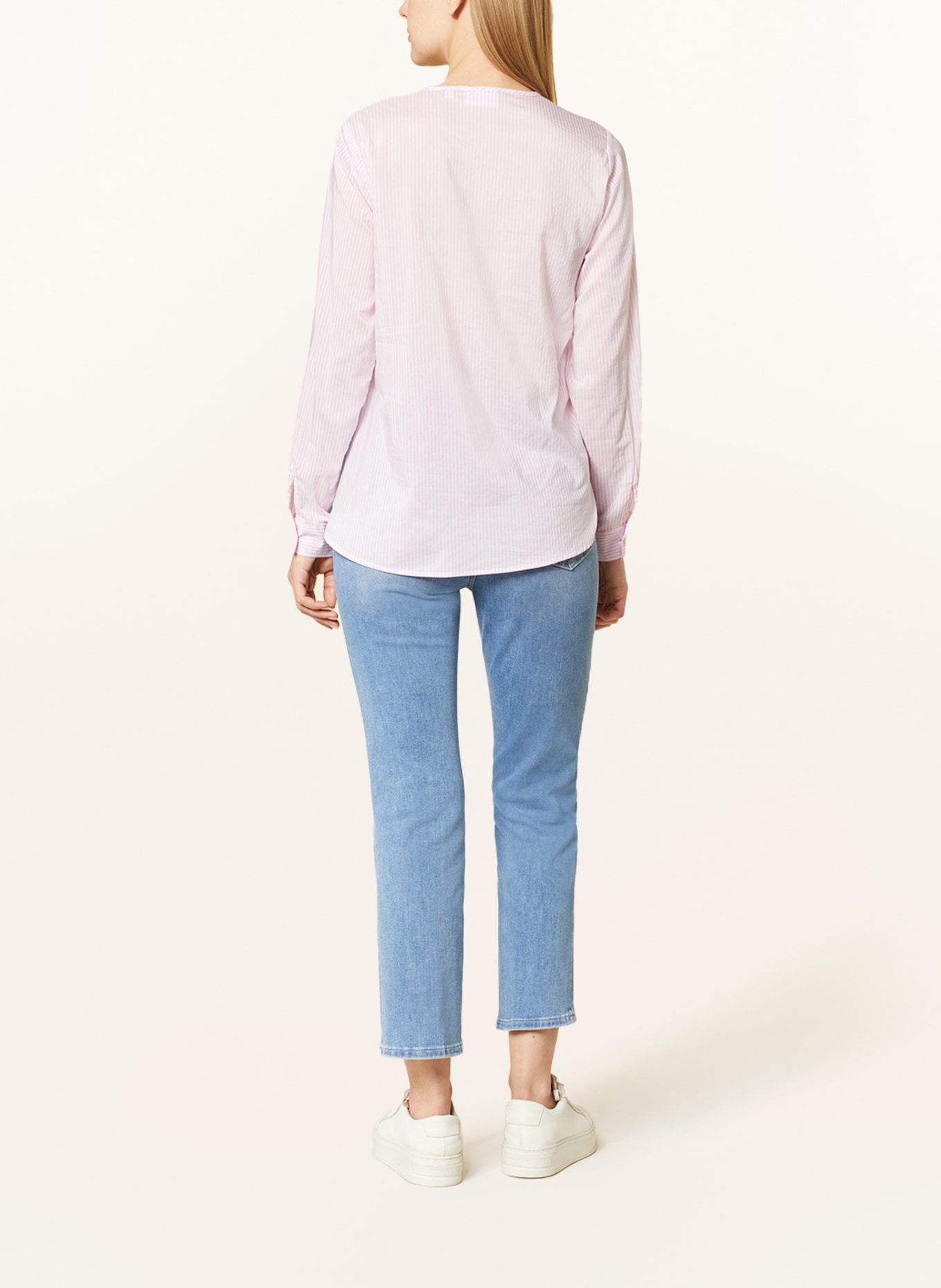 comma casual identity Blouse, Color: WHITE/ PINK (Image 3)