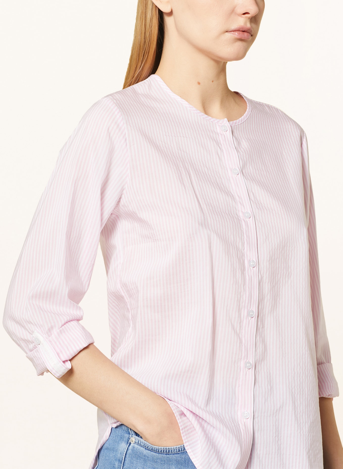 comma casual identity Blouse, Color: WHITE/ PINK (Image 4)