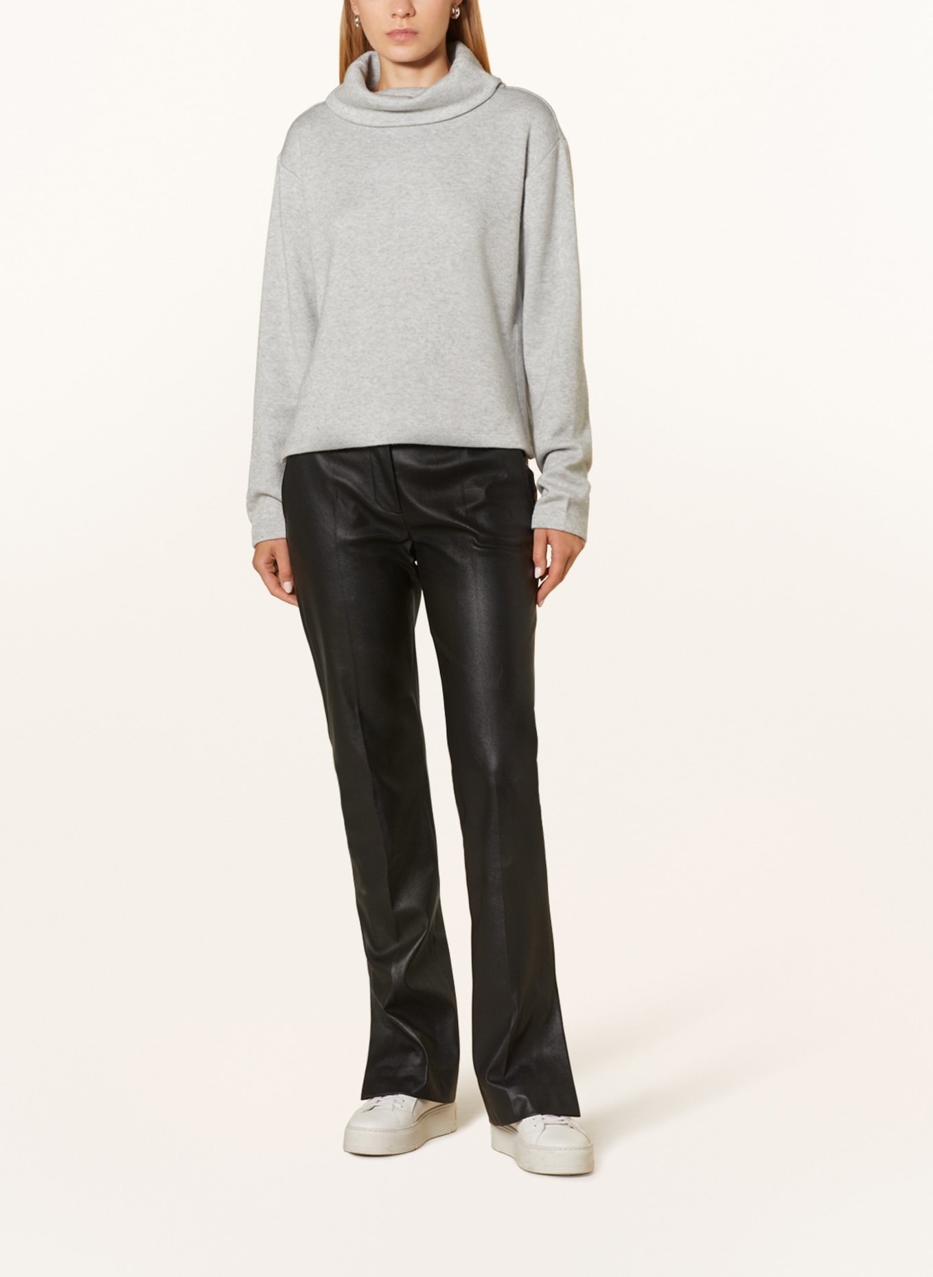 OPUS Turtleneck sweater GINGY, Color: LIGHT GRAY (Image 2)