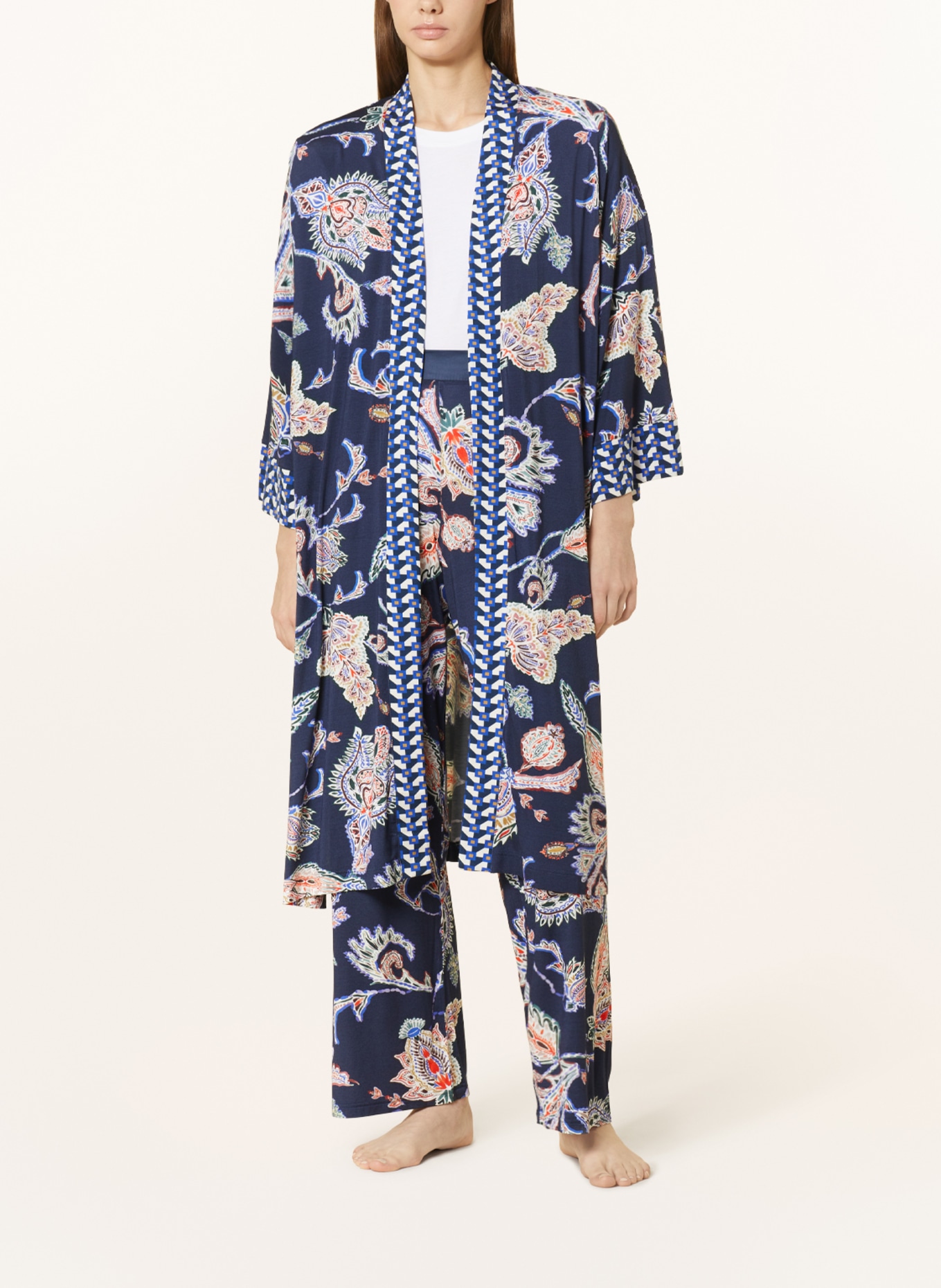 mey Pajama pants series TELIA, Color: BLUE/ ORANGE/ PURPLE (Image 2)