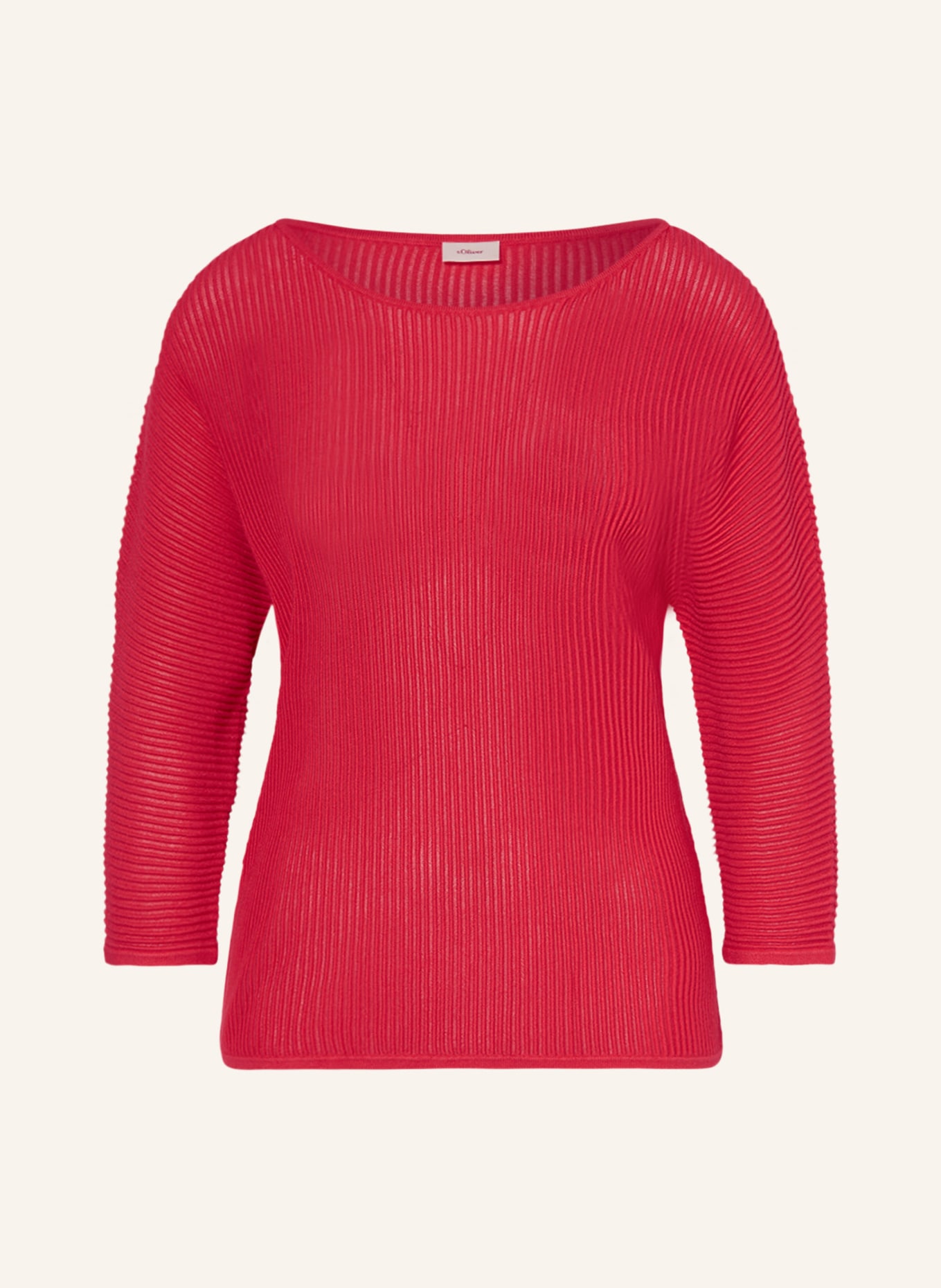 s.Oliver BLACK LABEL Sweater with 3/4 sleeves, Color: PINK (Image 1)
