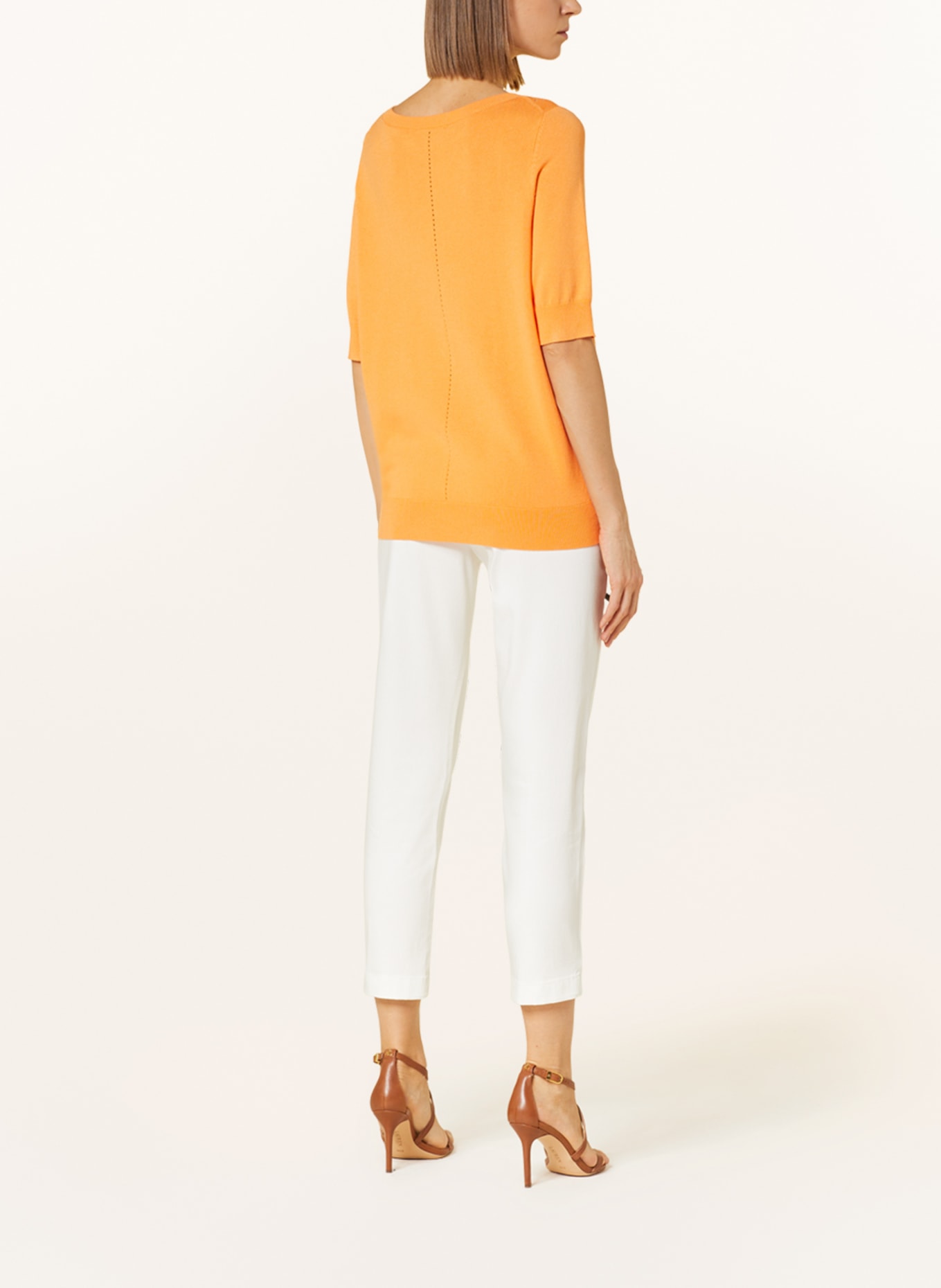 comma Knit shirt, Color: ORANGE (Image 3)