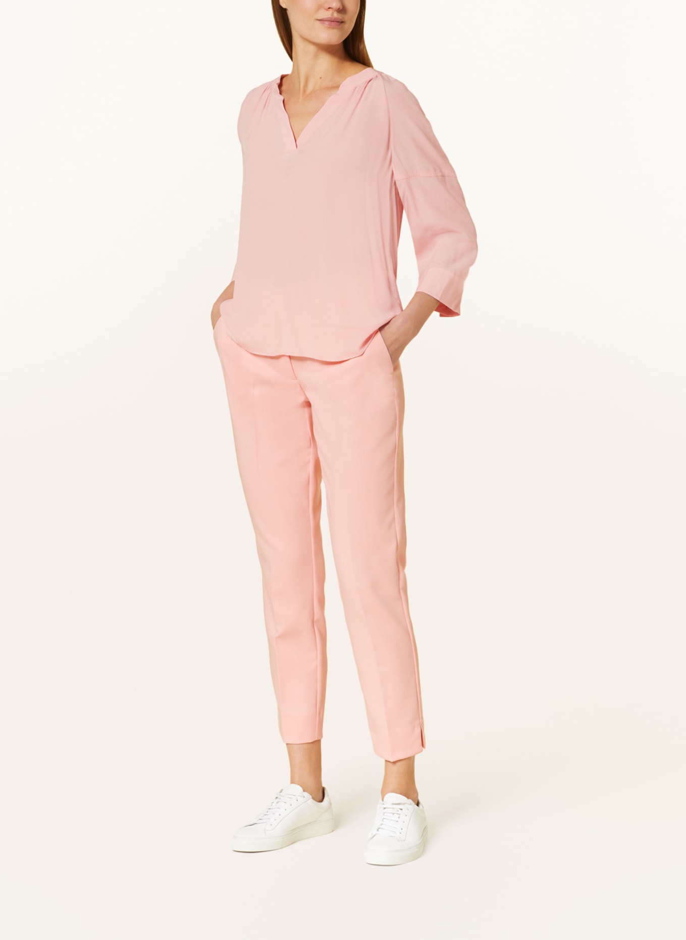 comma Shirt blouse with 3/4 sleeves, Color: PINK (Image 2)