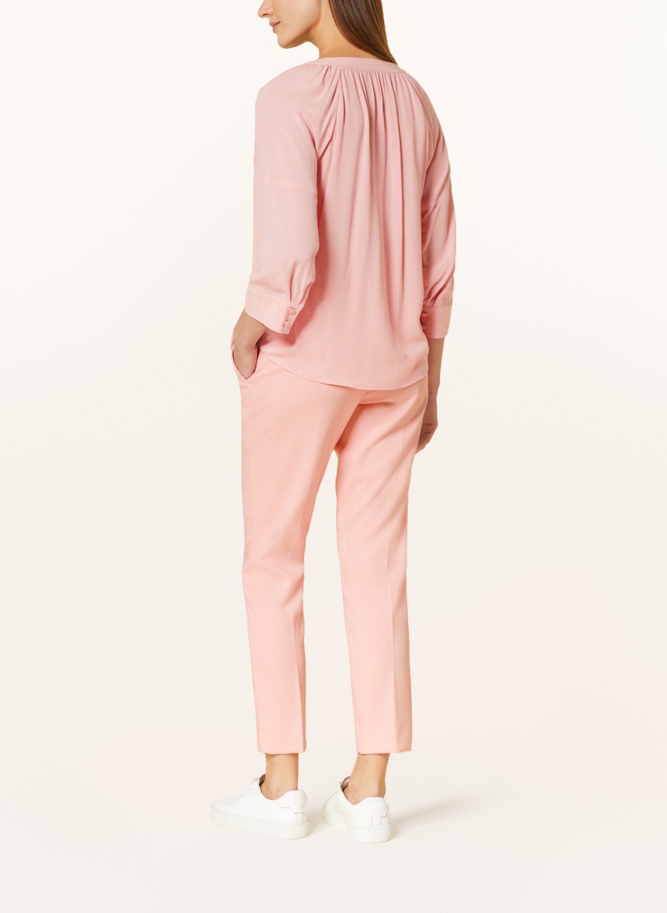 comma Shirt blouse with 3/4 sleeves, Color: PINK (Image 3)