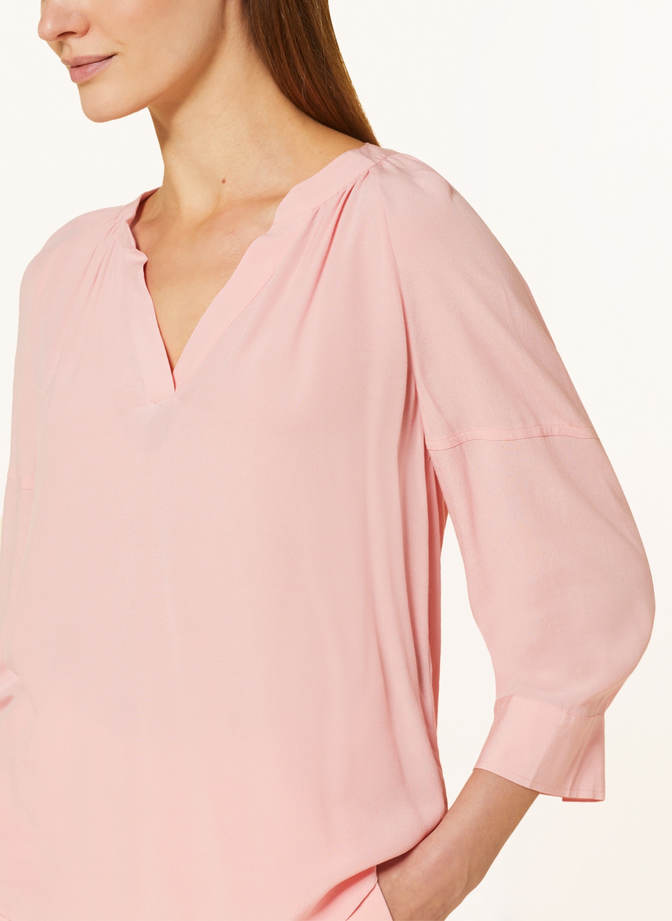 comma Shirt blouse with 3/4 sleeves, Color: PINK (Image 4)