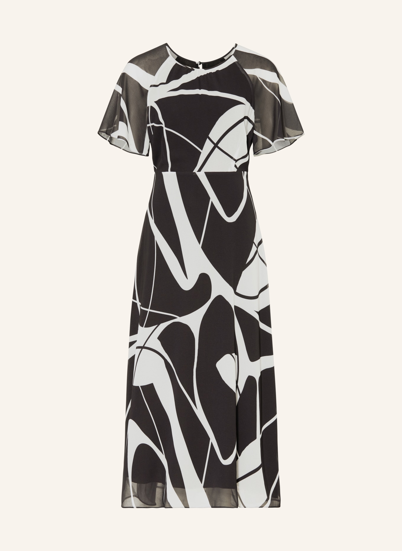 comma Dress, Color: BLACK/ WHITE (Image 1)