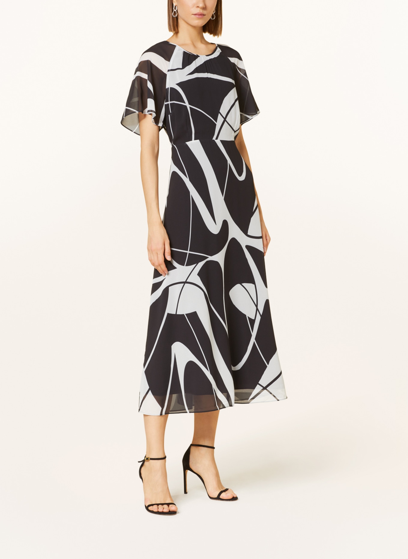 comma Dress, Color: BLACK/ WHITE (Image 2)