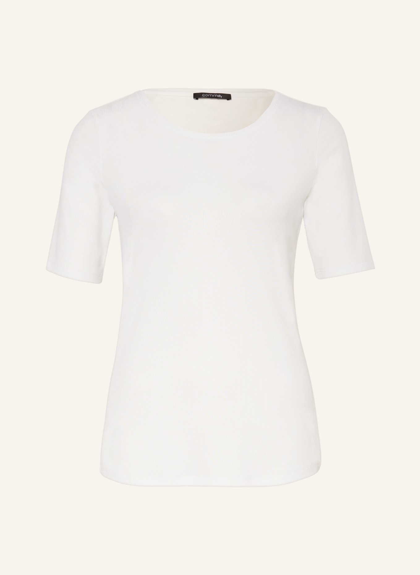 comma T-shirt, Color: WHITE (Image 1)