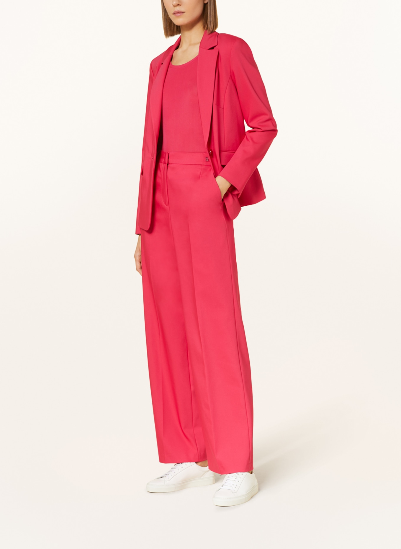 comma Wide leg trousers, Color: PINK (Image 2)