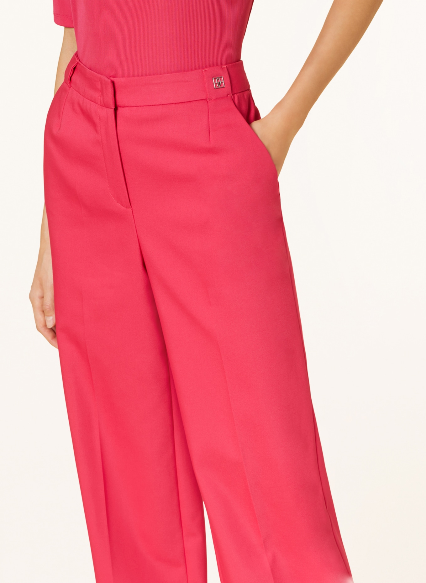 comma Wide leg trousers, Color: PINK (Image 5)