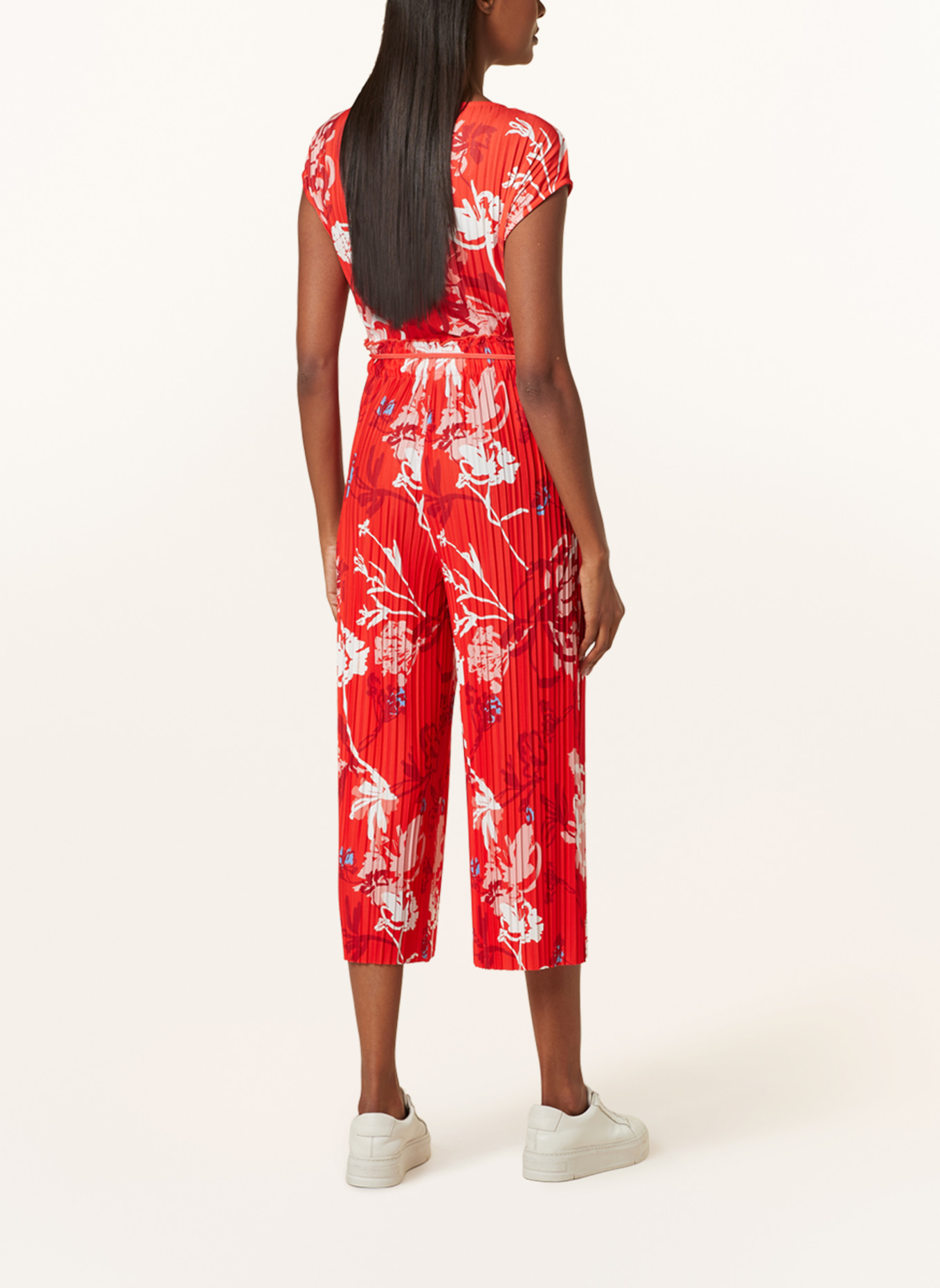 s.Oliver BLACK LABEL Pleated culottes, Color: RED/ WHITE/ LIGHT BLUE (Image 3)