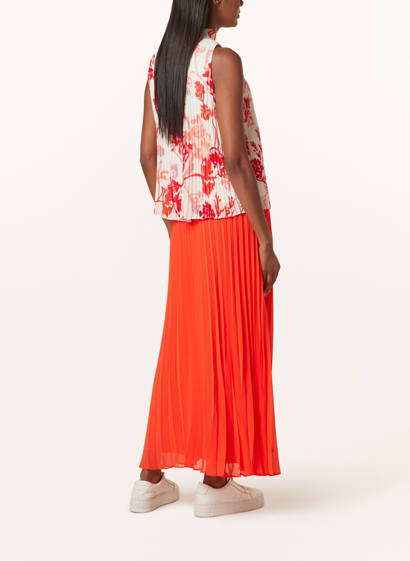 s.Oliver BLACK LABEL Pleated skirt, Color: ORANGE (Image 3)