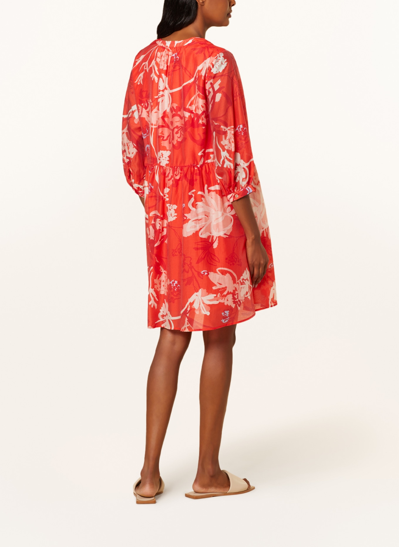 s.Oliver BLACK LABEL Kleid, Farbe: ORANGE/ WEISS/ HELLROT (Bild 3)