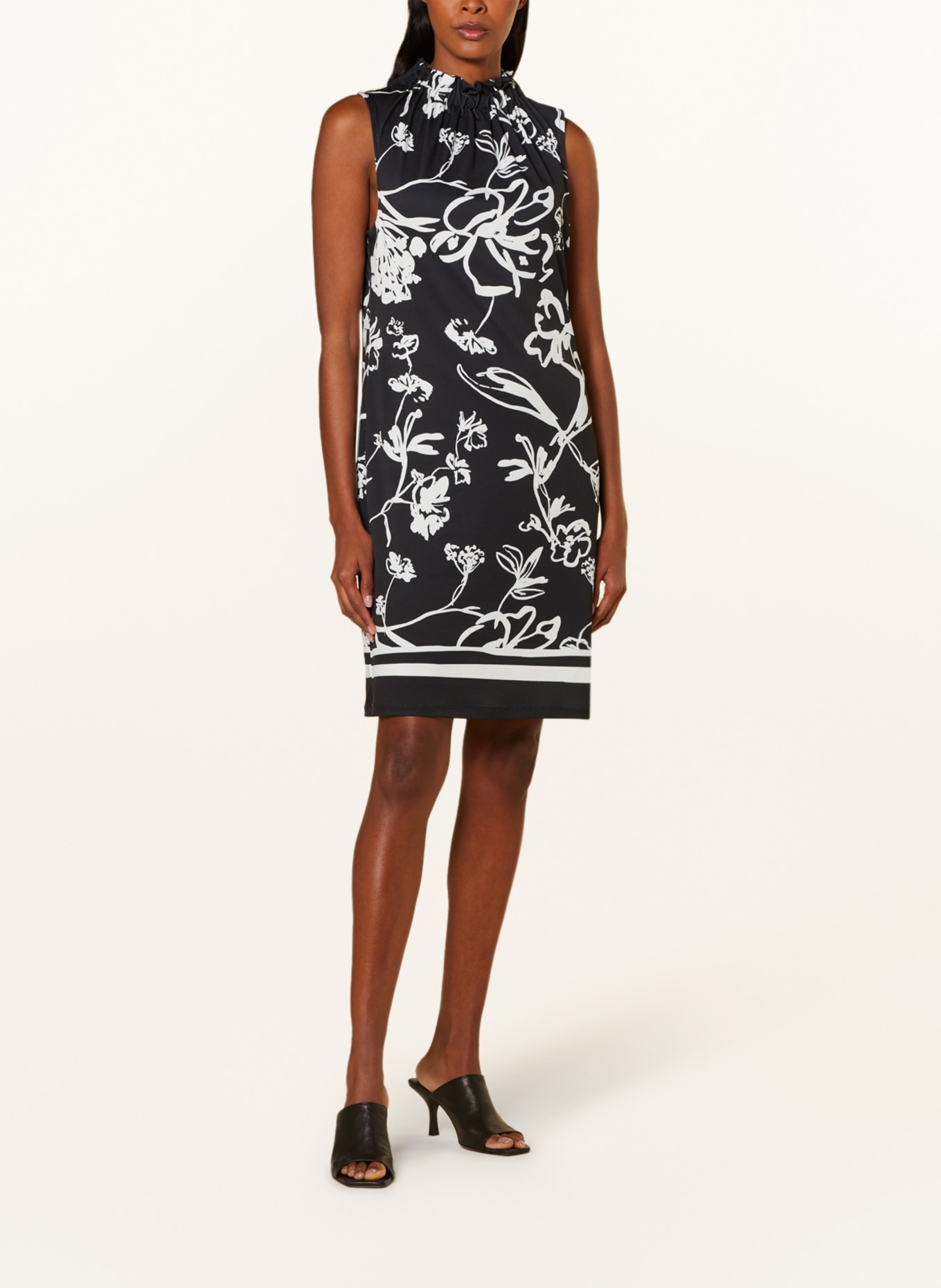 s.Oliver BLACK LABEL Jersey dress, Color: BLACK/ WHITE (Image 2)