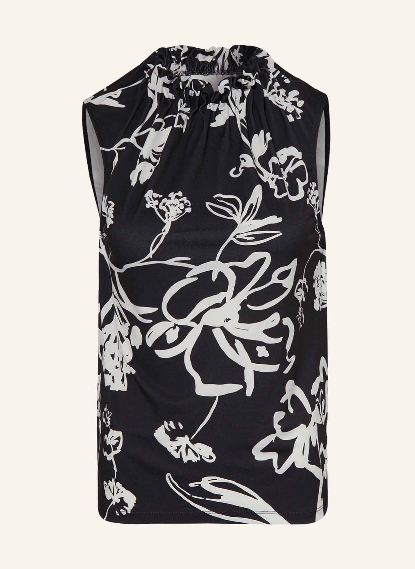 s.Oliver BLACK LABEL Blouse top, Color: BLACK/ WHITE (Image 1)