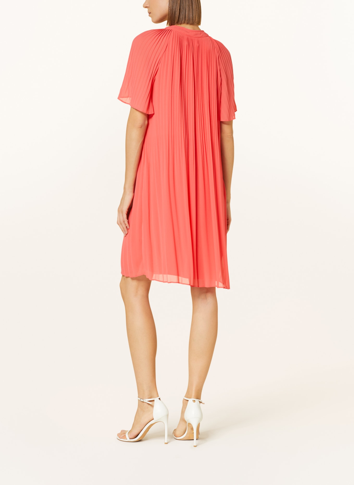 comma Pleated dress, Color: SALMON (Image 3)
