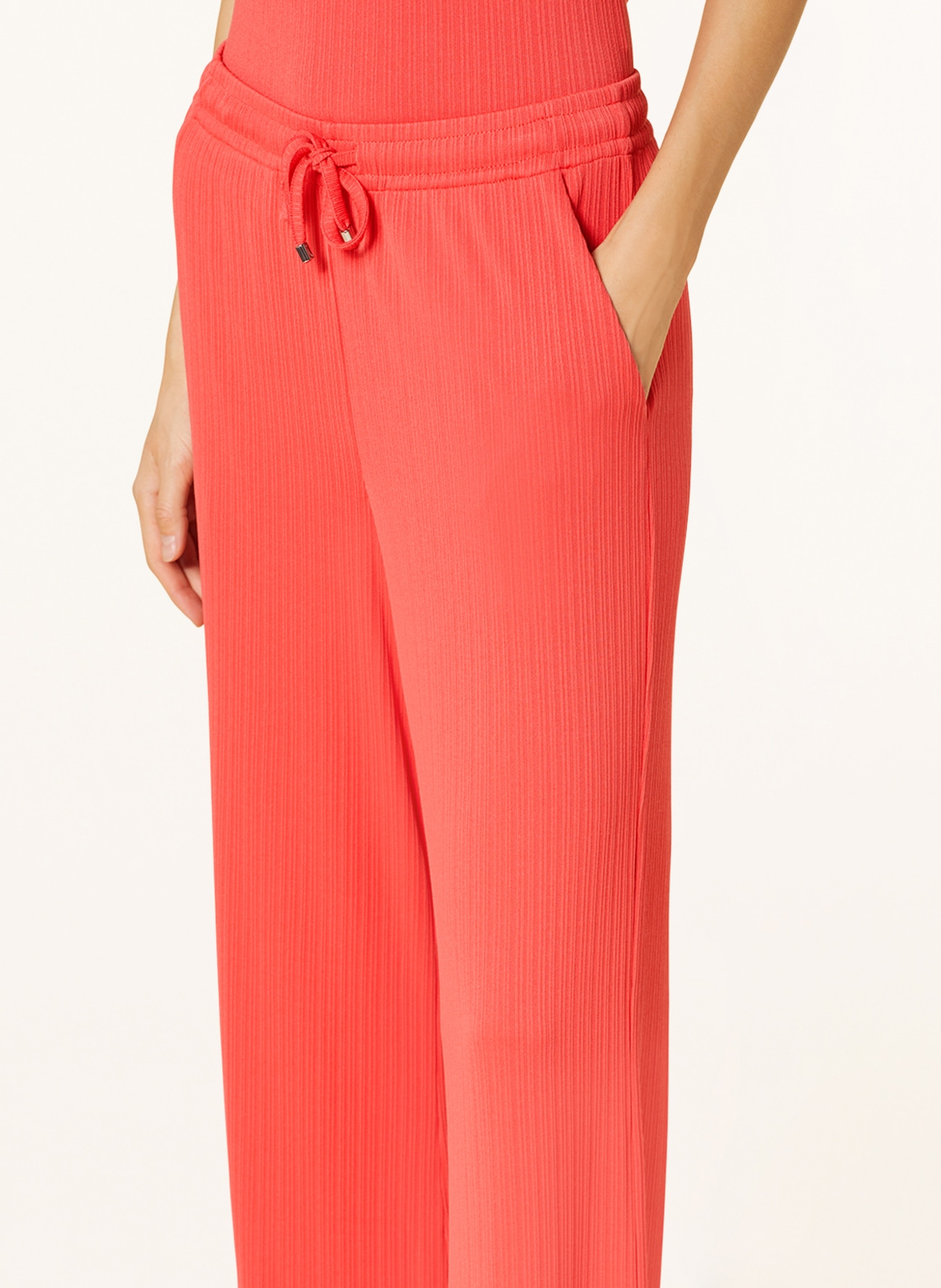 comma Wide leg trousers, Color: LIGHT RED (Image 5)