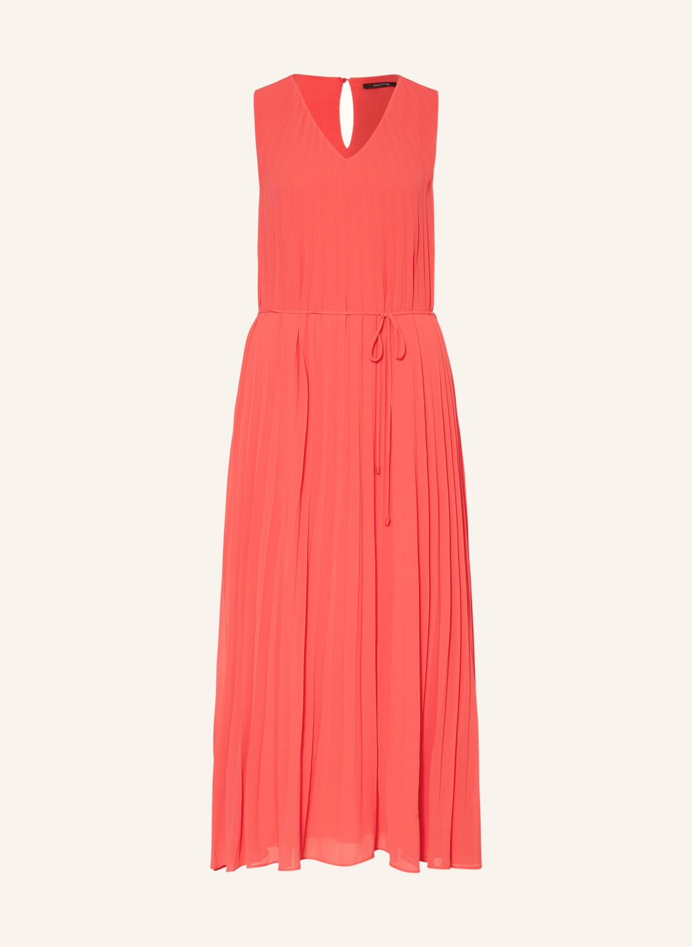 comma Pleated dress, Color: SALMON (Image 1)