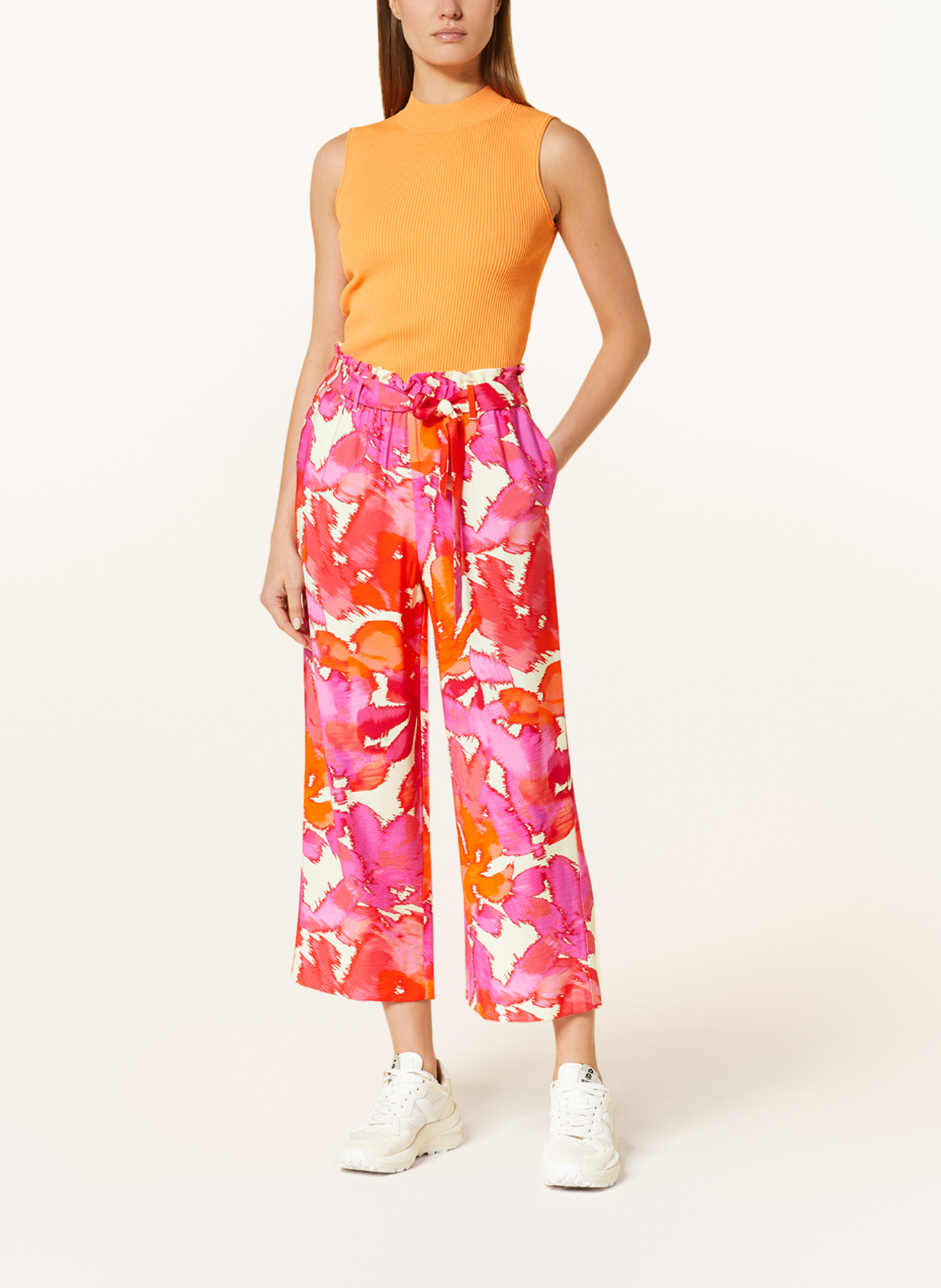 comma 7/8 pants, Color: PINK/ ORANGE (Image 2)