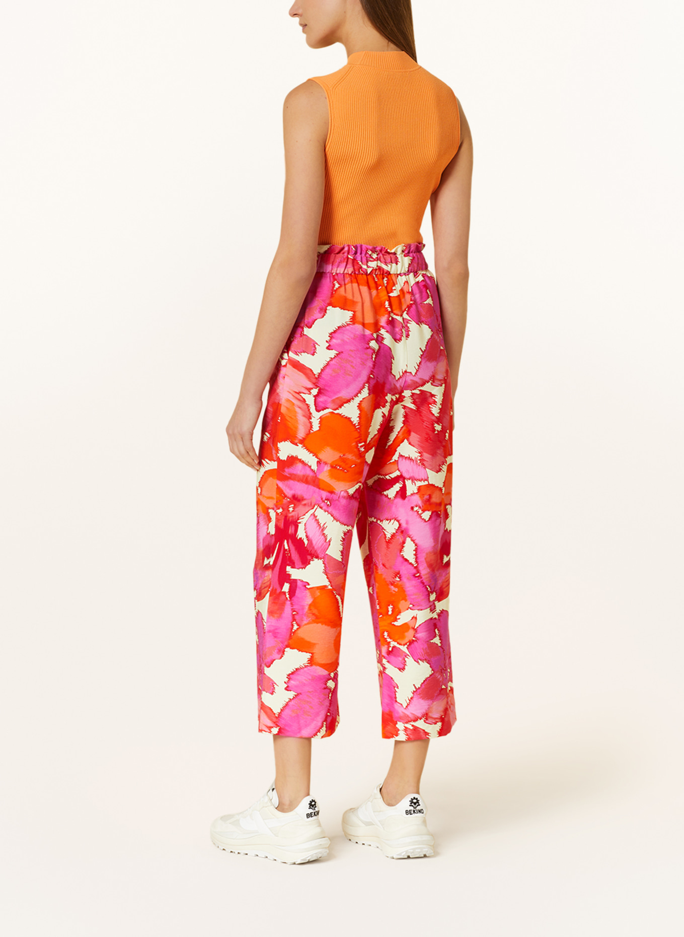 comma 7/8 pants, Color: PINK/ ORANGE (Image 3)