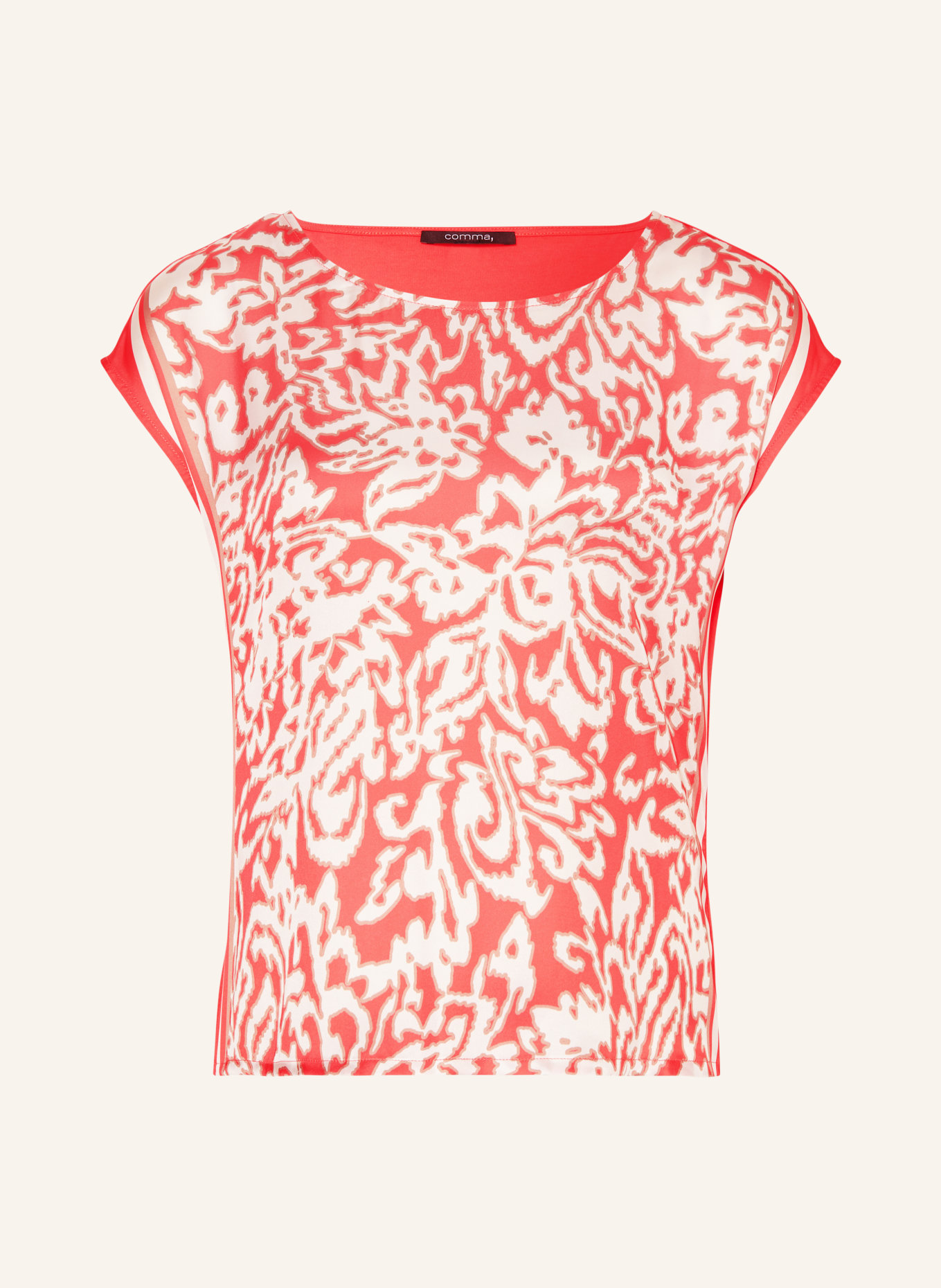 comma Blusenshirt im Materialmix