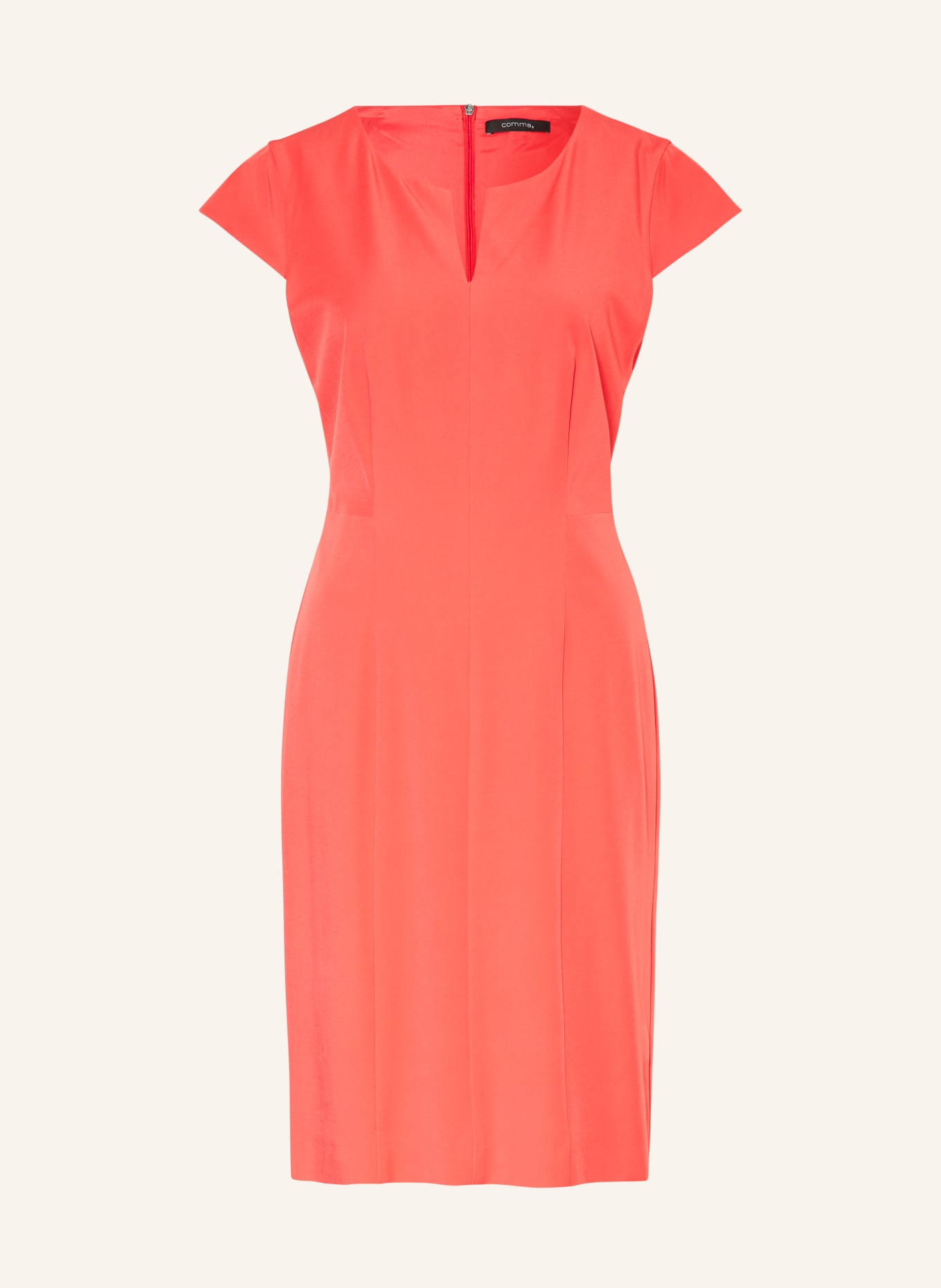 comma Sheath dress, Color: SALMON (Image 1)