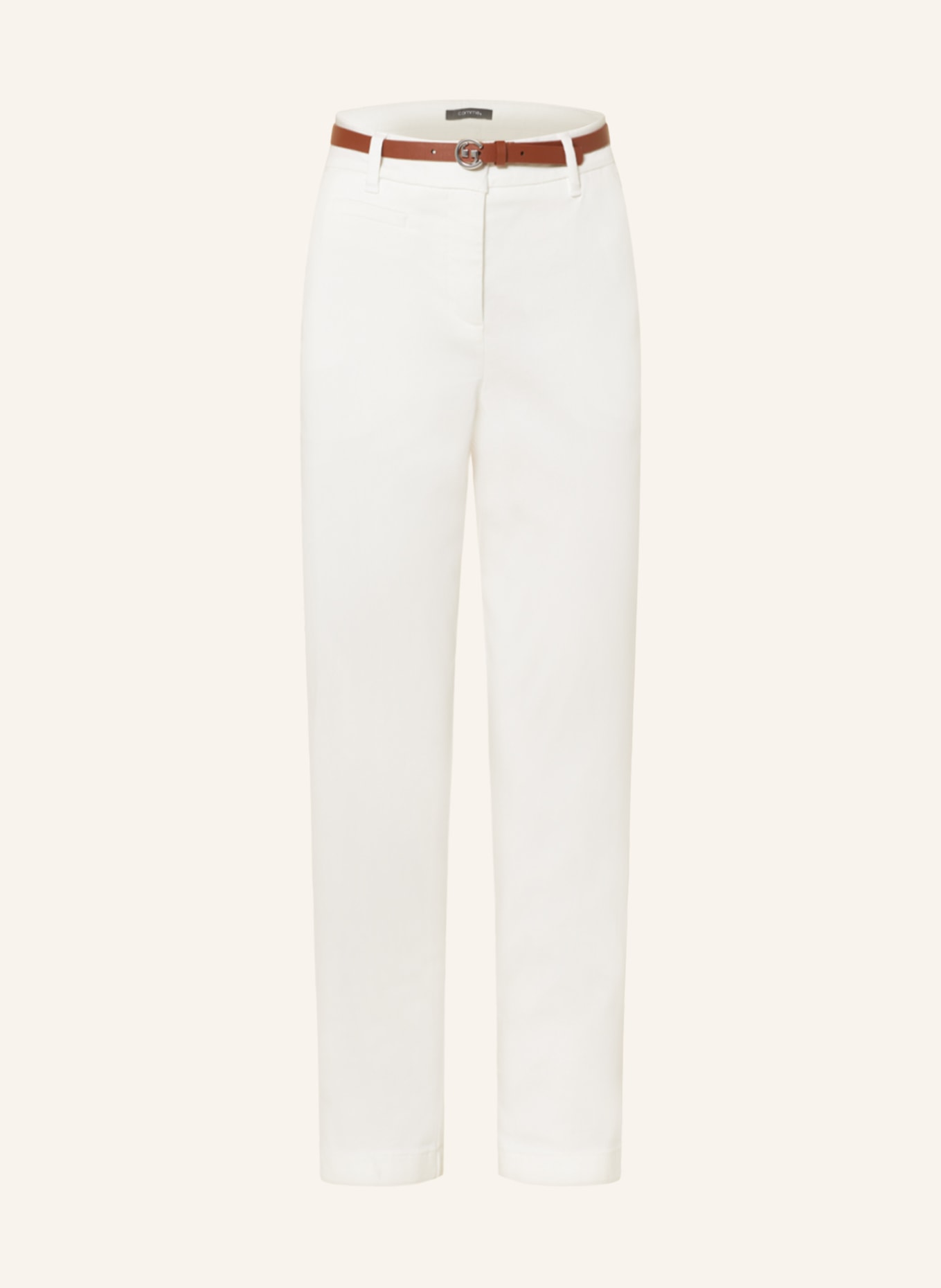 comma Chinos, Color: WHITE (Image 1)