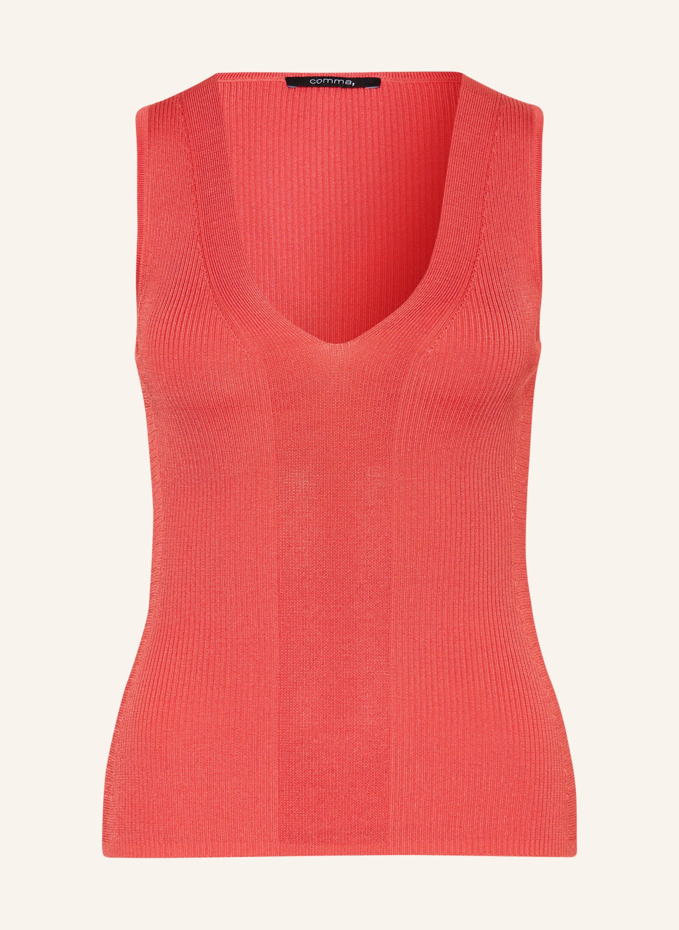 comma Knit top, Color: SALMON (Image 1)