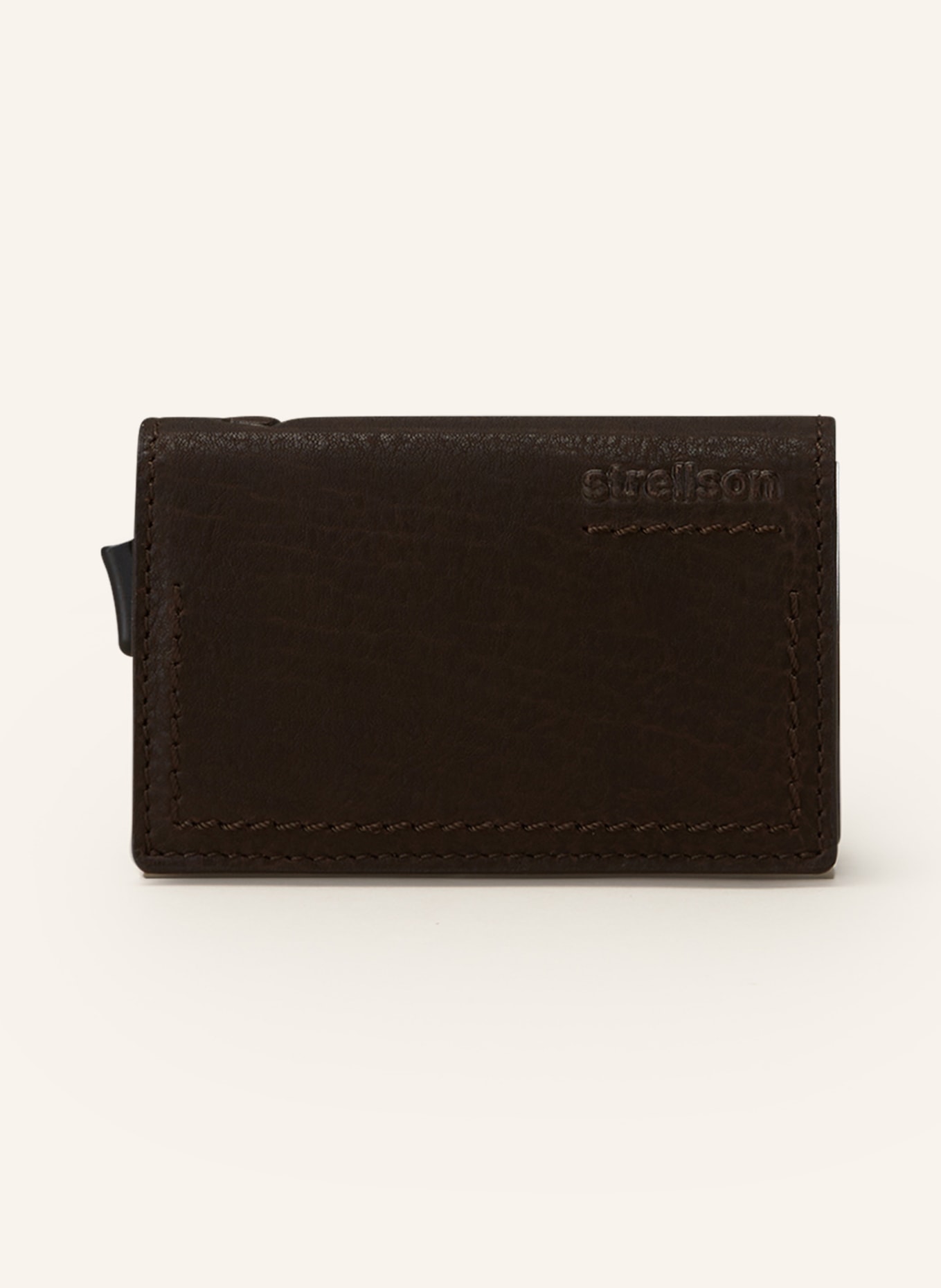 STRELLSON Card case NORTON C-ONE E-CAGE, Color: DARK BROWN (Image 1)