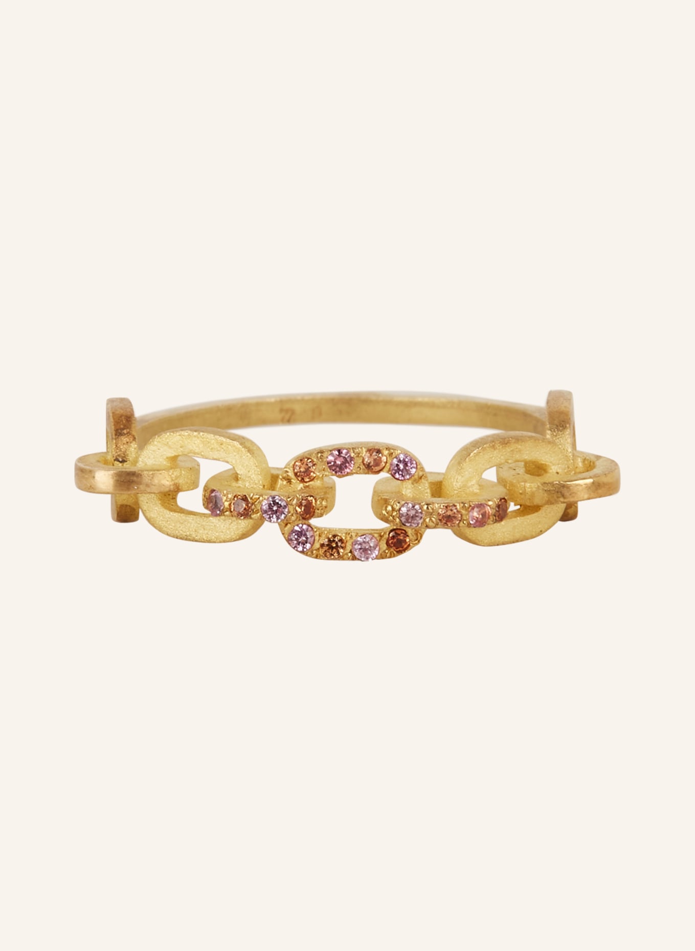 ELHANATI Ring AFRODITE mit Saphir, Farbe: GOLD/ PINK (Bild 2)