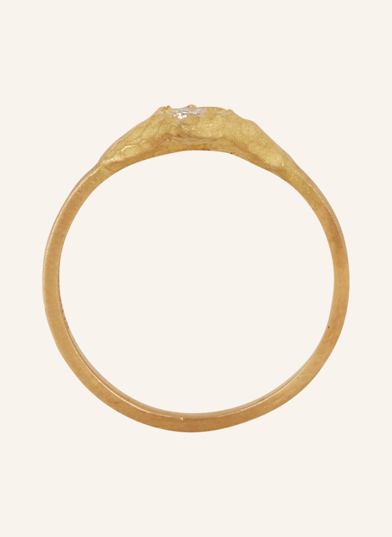 ELHANATI Ring IMAN 0.10 with diamond, Color: GOLD/ WHITE (Image 3)
