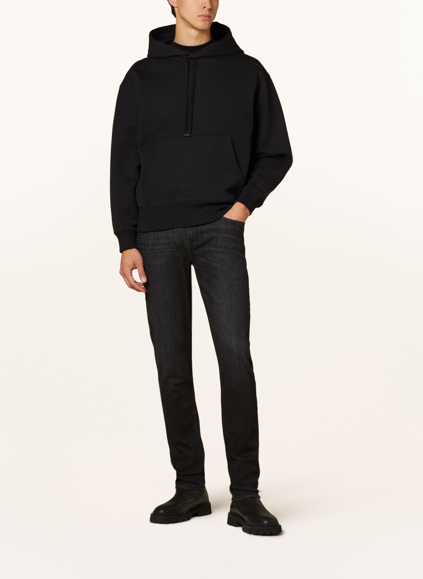 7 for all mankind Jeans SLIMMY tapered fit, Color: BLACK (Image 2)