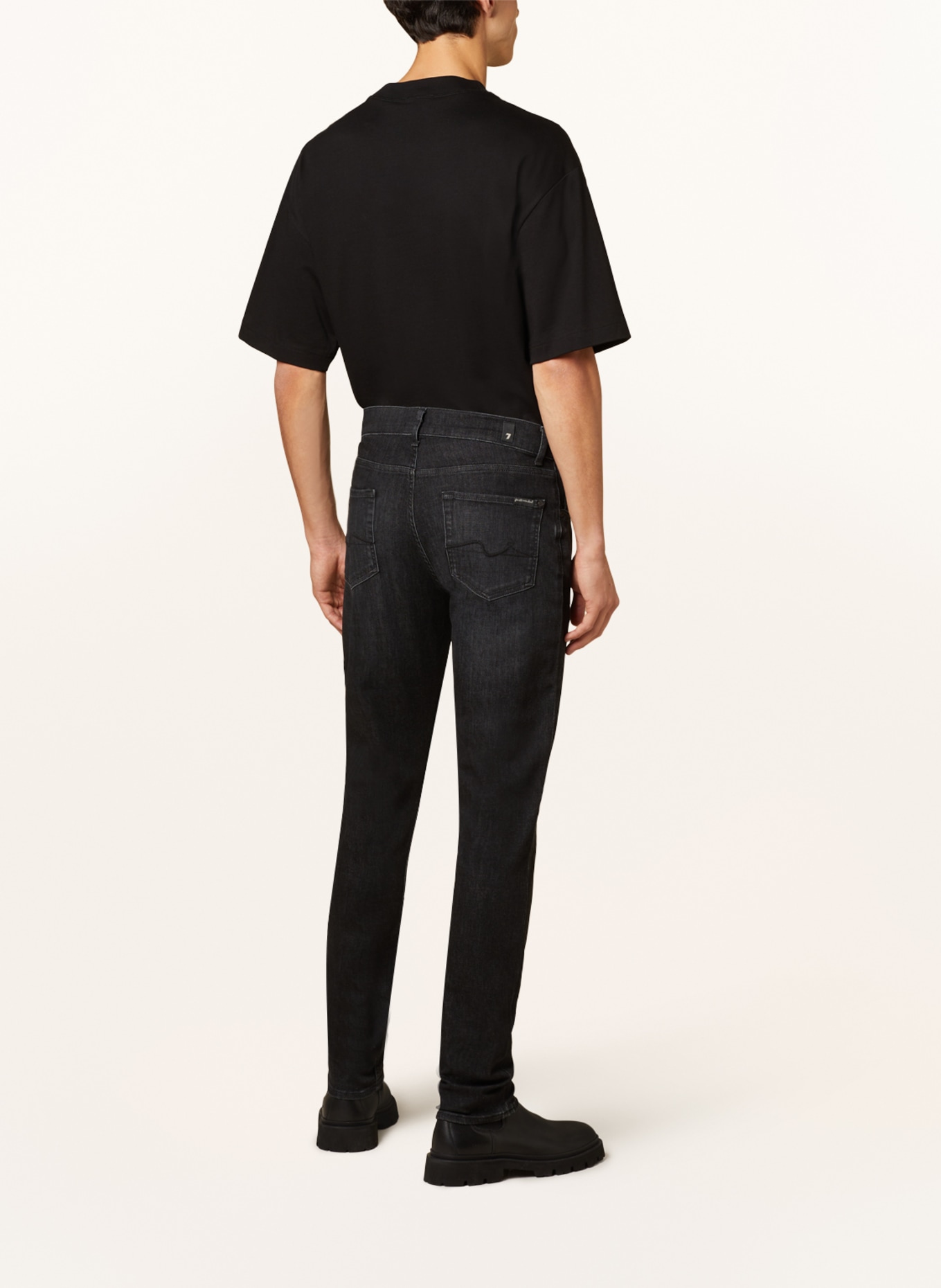 7 for all mankind Jeans SLIMMY tapered fit, Color: BLACK (Image 3)