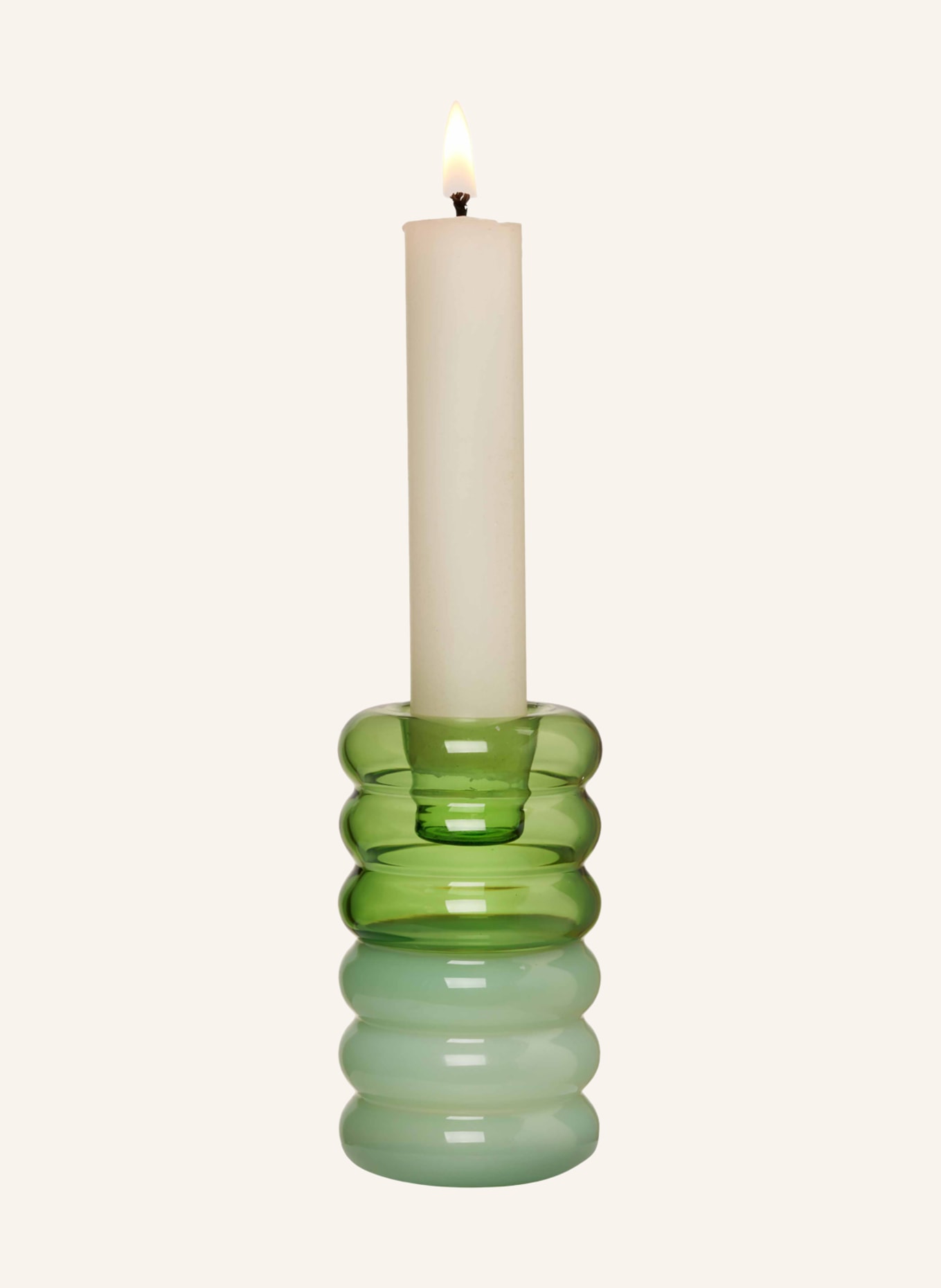 DESIGN LETTERS Candleholder HOOP, Color: GREEN/ LIGHT GREEN (Image 2)