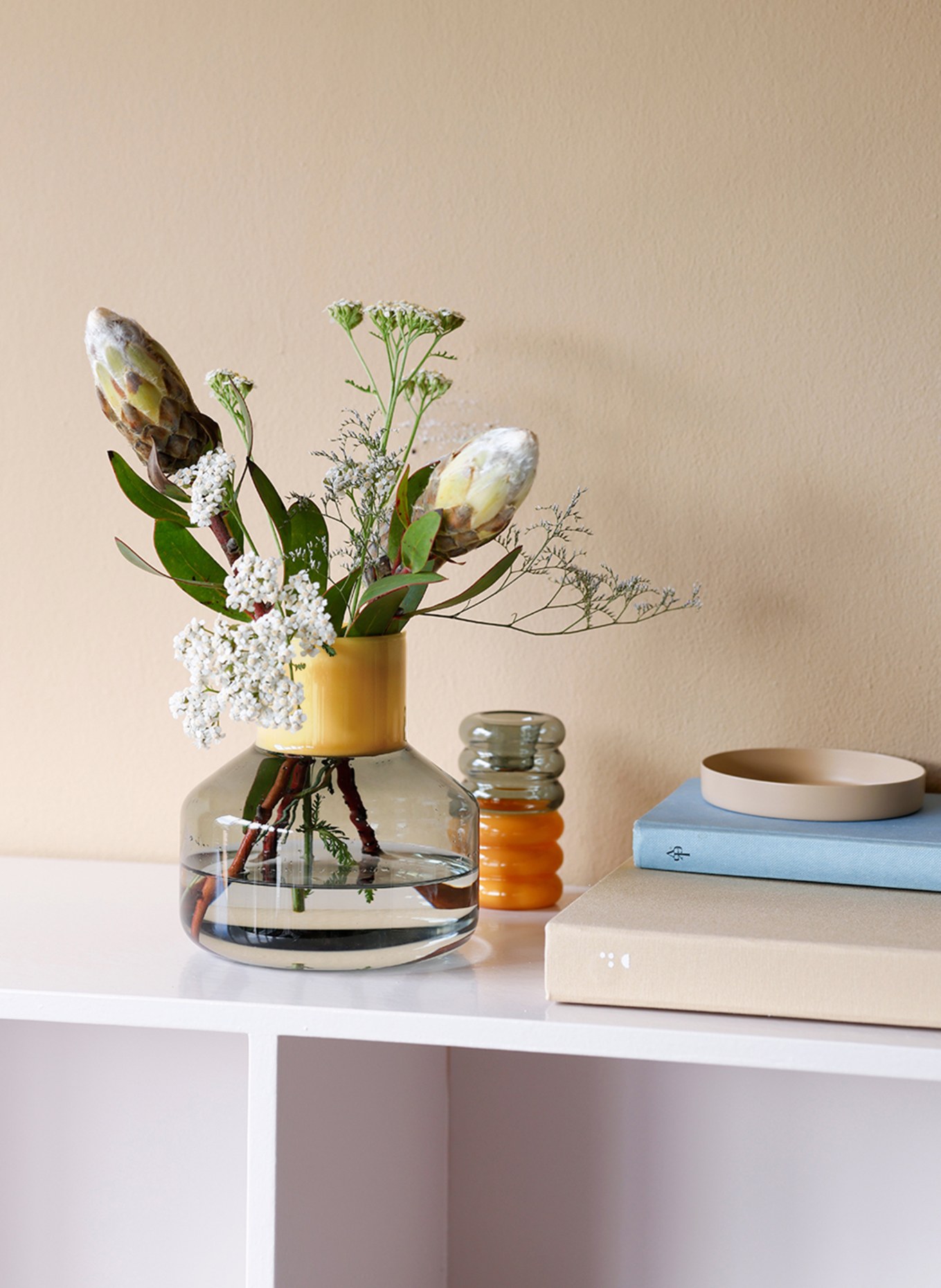 DESIGN LETTERS Vase, Farbe: GELB/ GRAU (Bild 2)