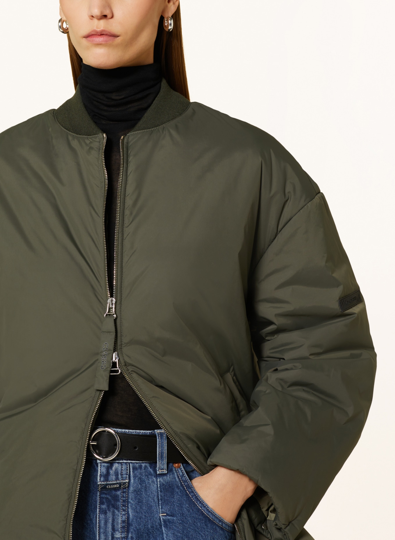 CLOSED Bomber jacket, Color: KHAKI (Image 4)