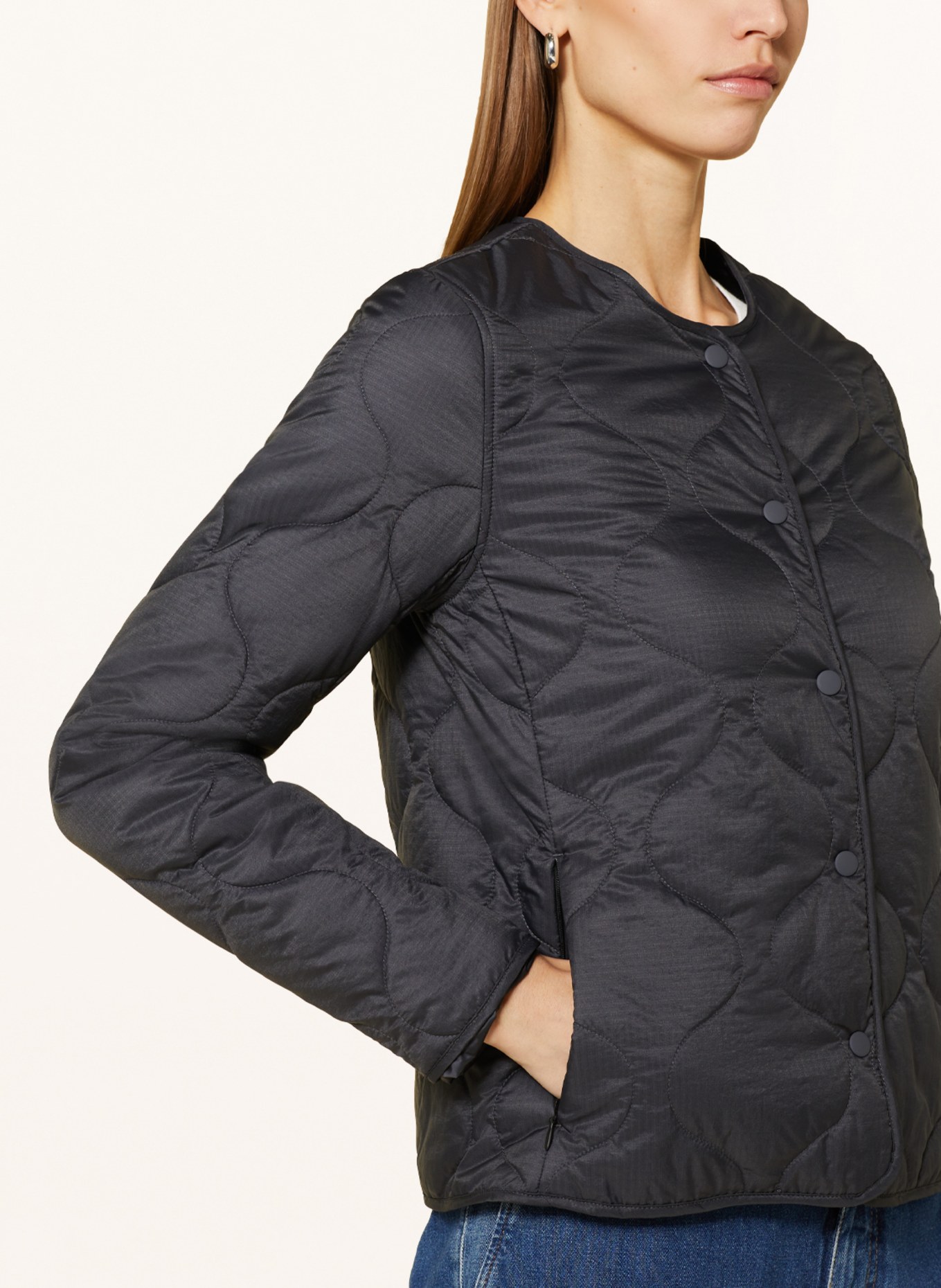 CLOSED Quilted jacket, Color: BLACK (Image 4)