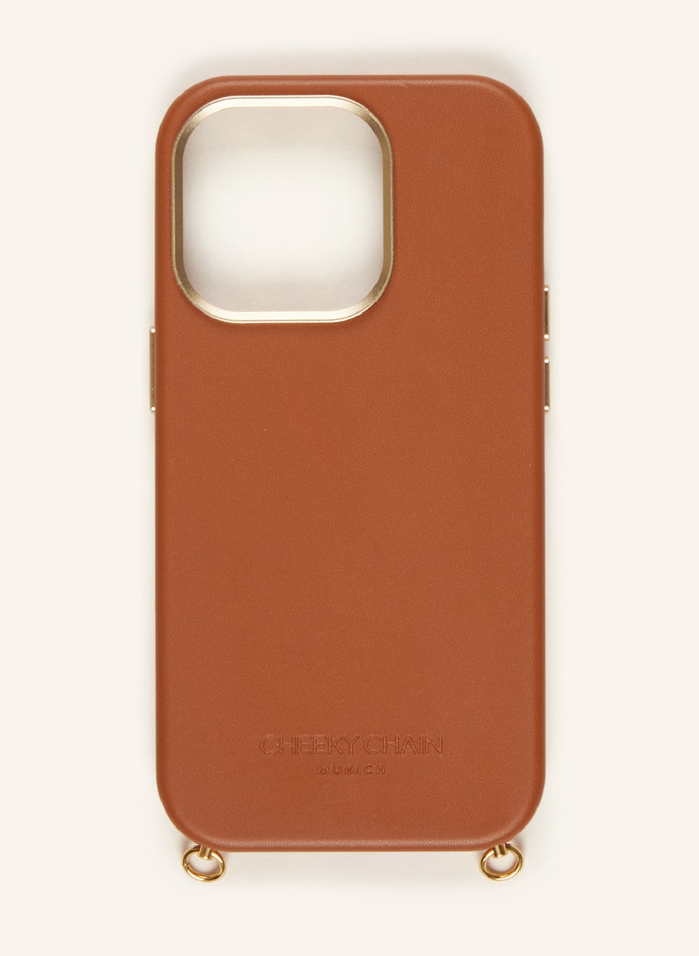 CHEEKY CHAIN MUNICH Smartphone case, Color: COGNAC (Image 1)