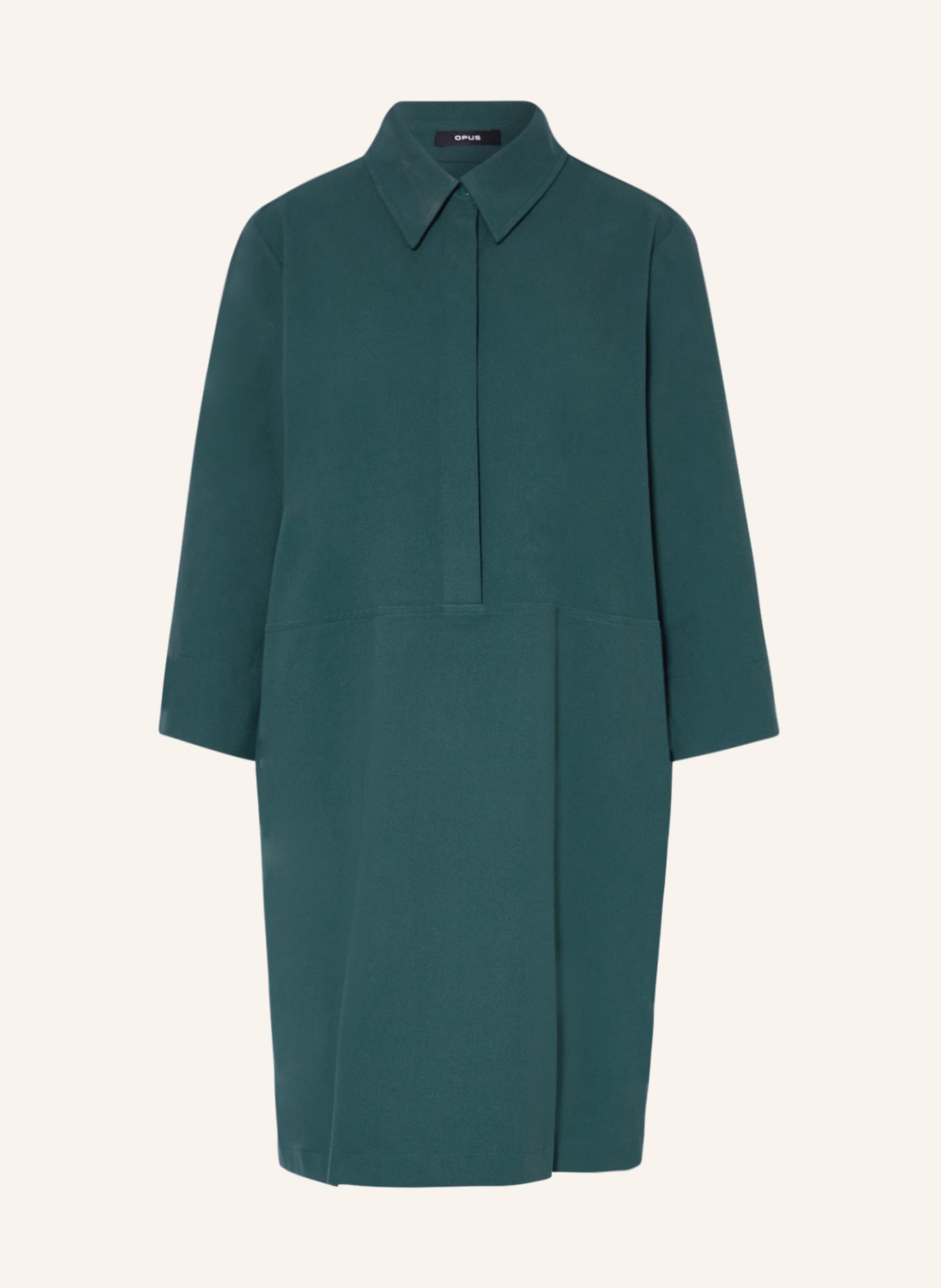 OPUS Dress WAKEMI with 3/4 sleeves, Color: DARK GREEN (Image 1)
