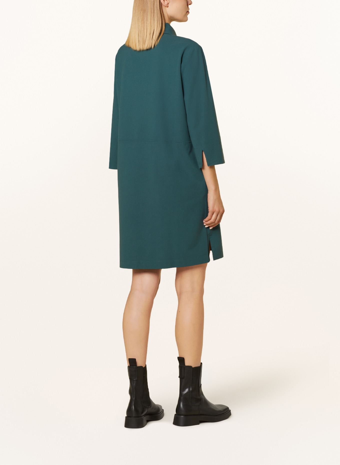 OPUS Dress WAKEMI with 3/4 sleeves, Color: DARK GREEN (Image 3)