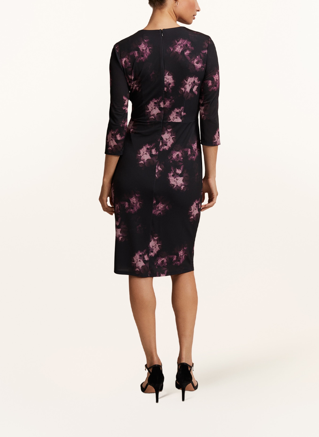 Phase Eight Sheath dress NERINA in black dusky pink light pink