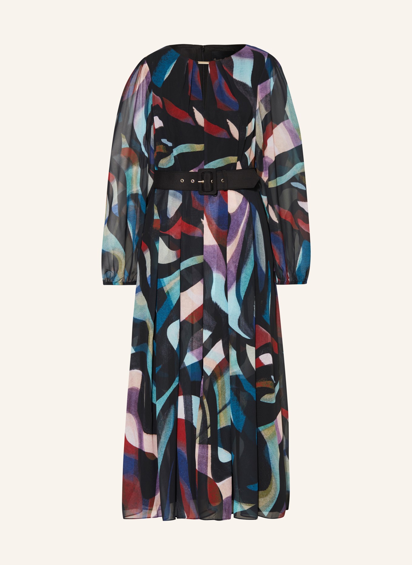 Phase Eight Kleid SKY, Farbe: SCHWARZ/ PETROL/ ROT (Bild 1)