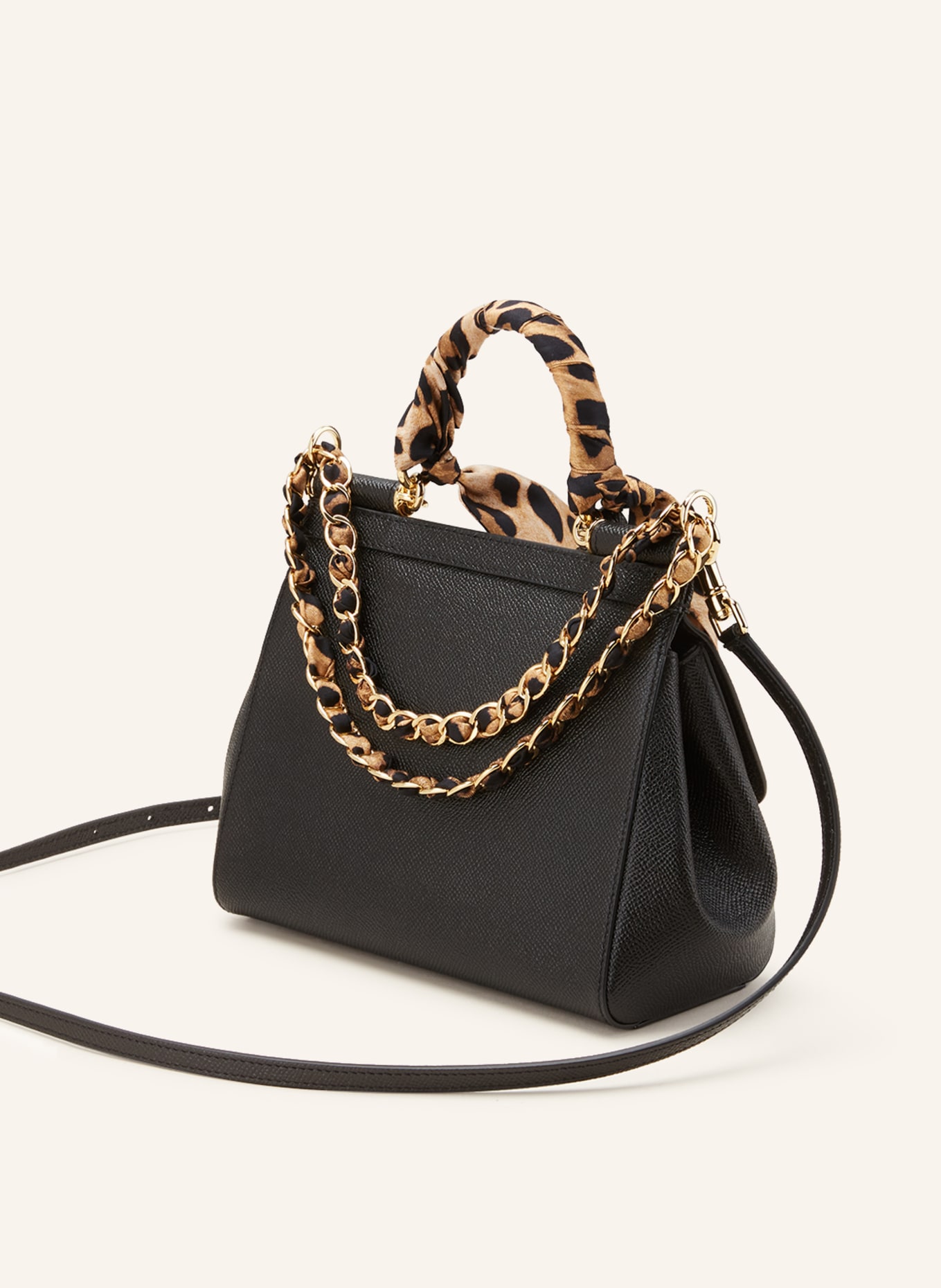 DOLCE & GABBANA Handbag SICILY, Color: BLACK/ LIGHT BROWN (Image 2)