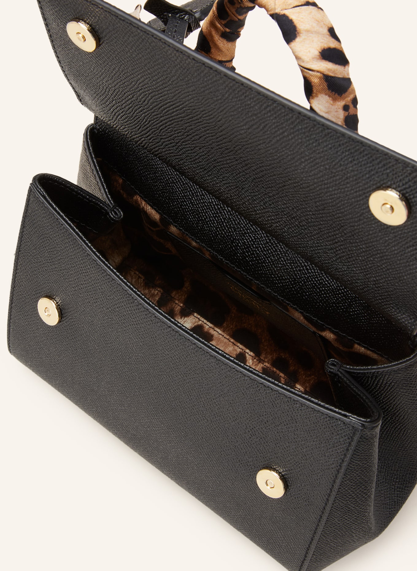 DOLCE & GABBANA Handbag SICILY, Color: BLACK/ LIGHT BROWN (Image 3)
