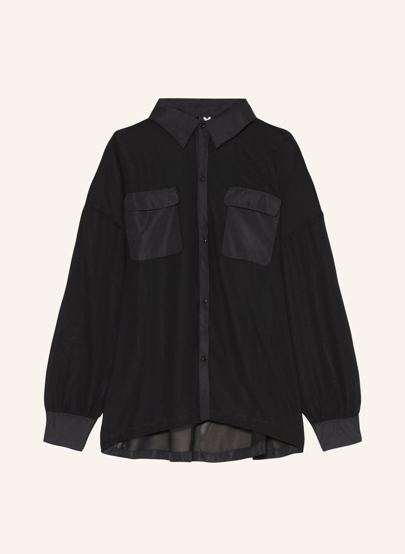 KARO KAUER Shirt blouse, Color: BLACK (Image 1)