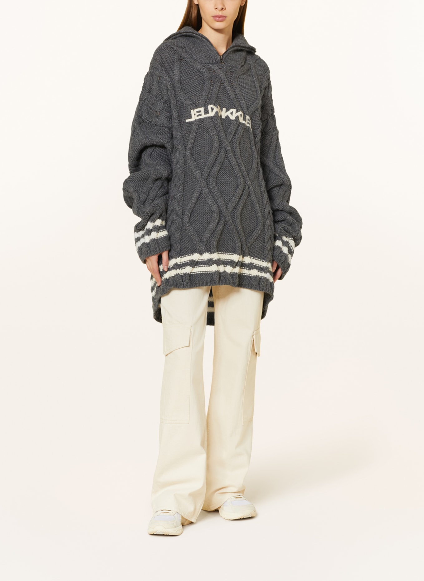 KARO KAUER Oversized sweater, Color: GRAY (Image 2)