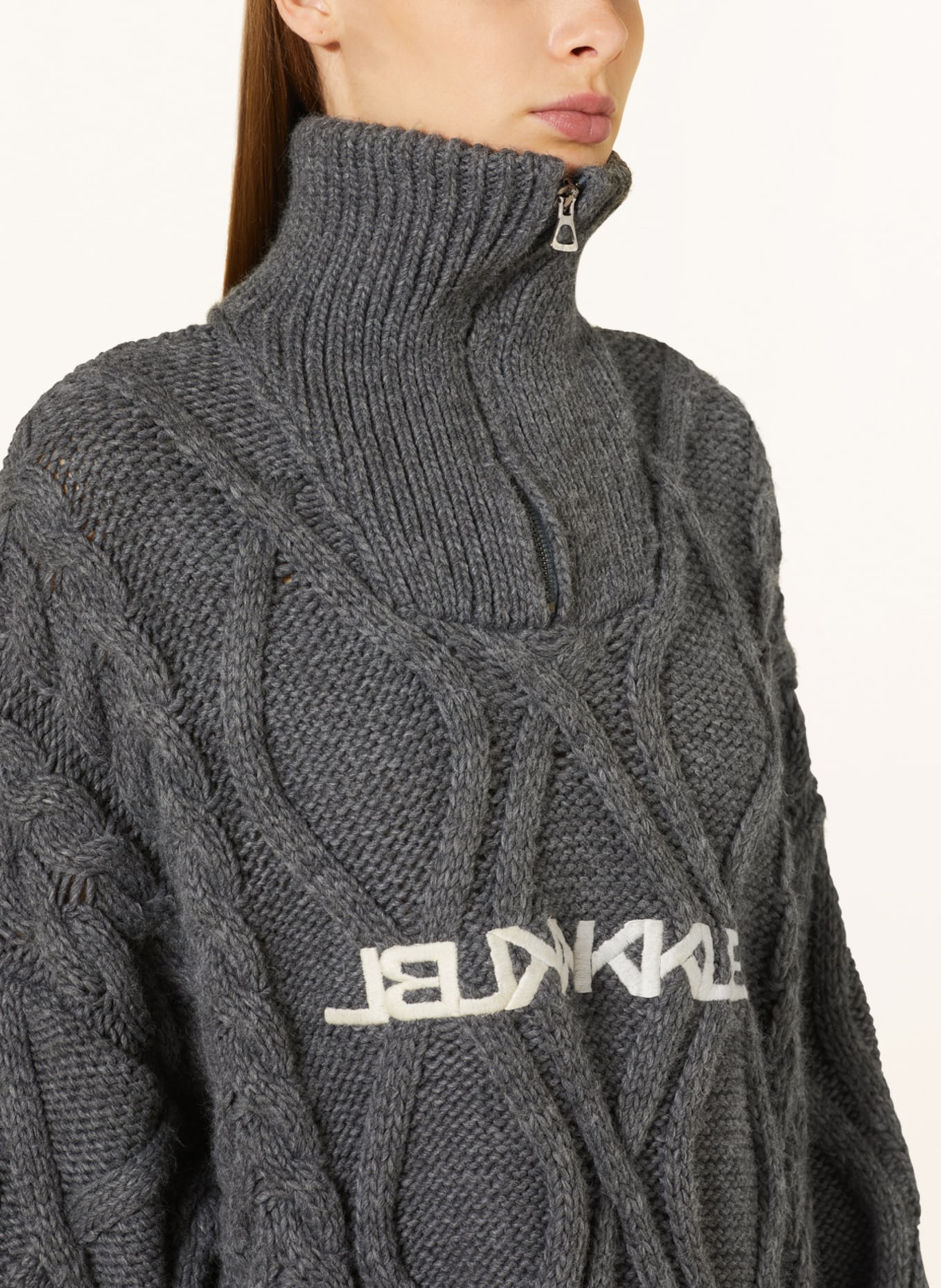 KARO KAUER Oversized-Pullover, Farbe: GRAU (Bild 4)